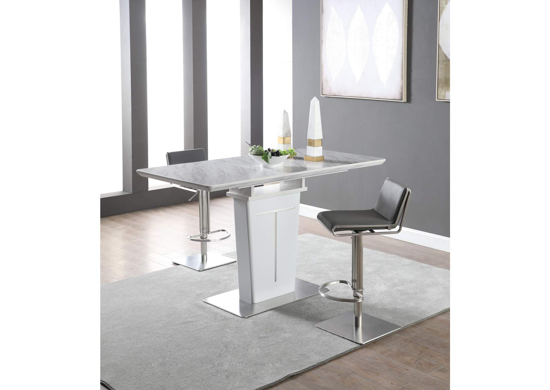 Contemporary Extendable Melamine Counter Table image 6