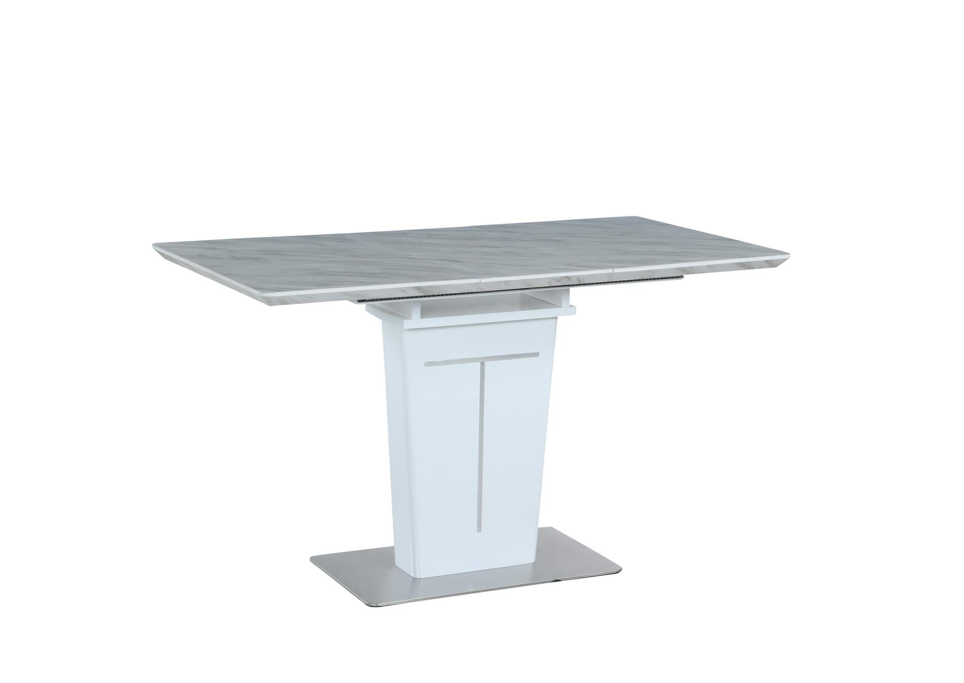 Contemporary Dining Counter Set With Extendable Table And Reversible Nook image 6
