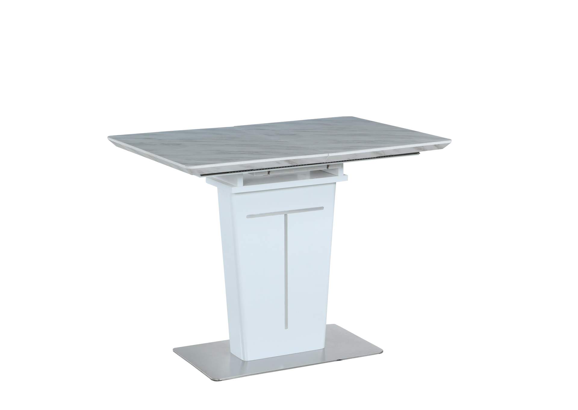Contemporary Dining Counter Set With Extendable Table And Reversible Nook image 7