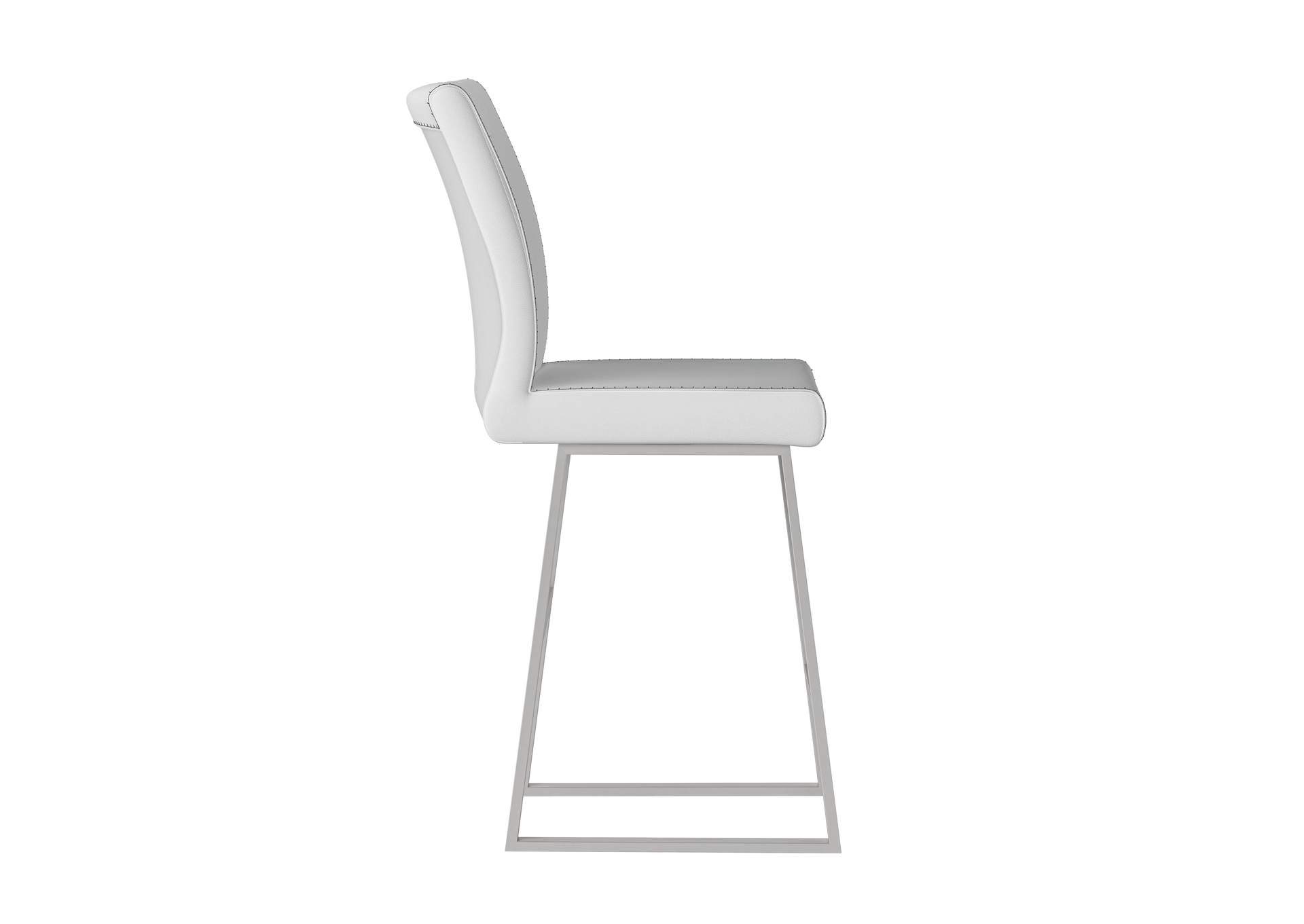 Contemporary Counter Height Stool With Highlight Stitching image 5