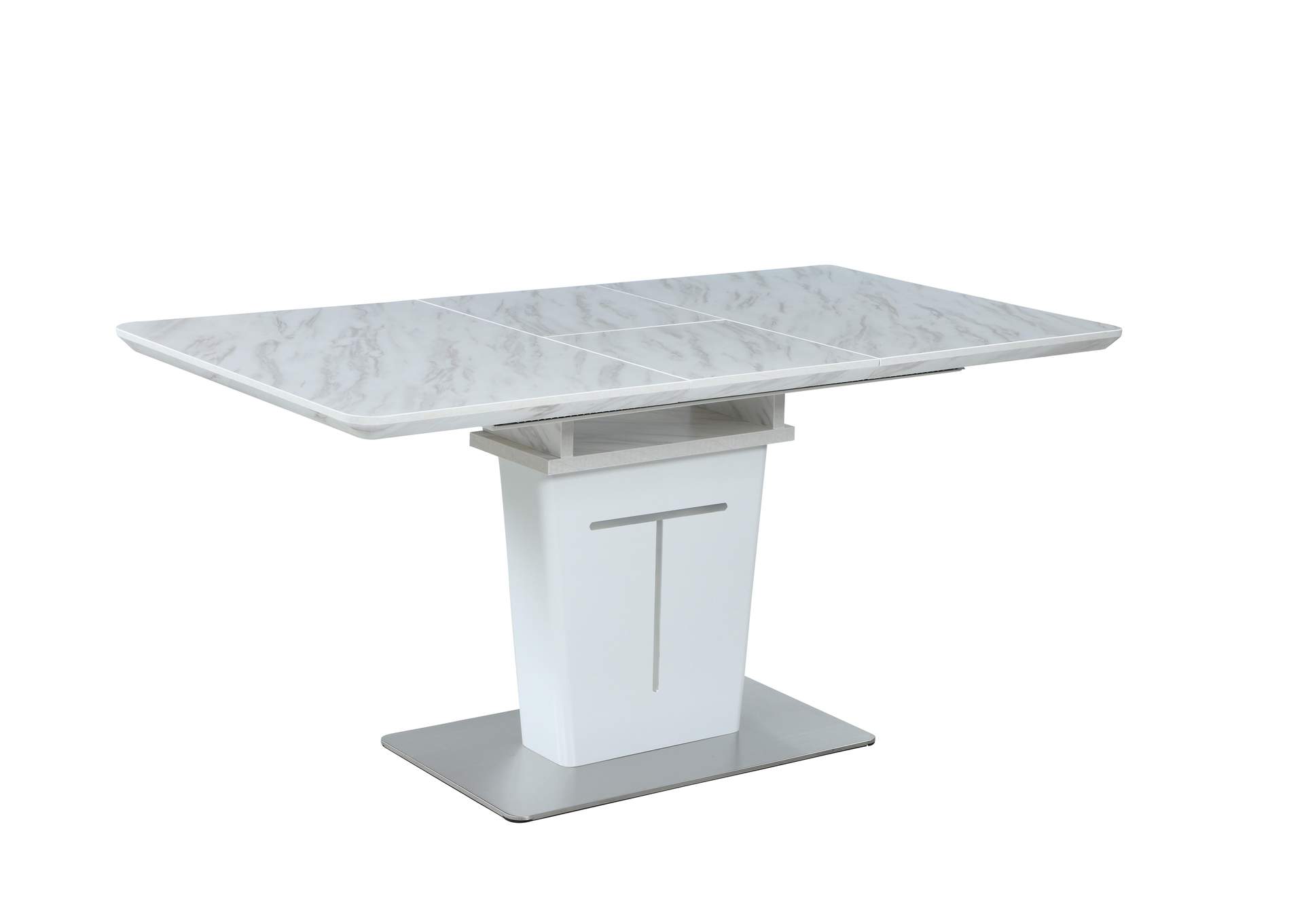 Contemporary Extendable Melamine Dining Table image 1
