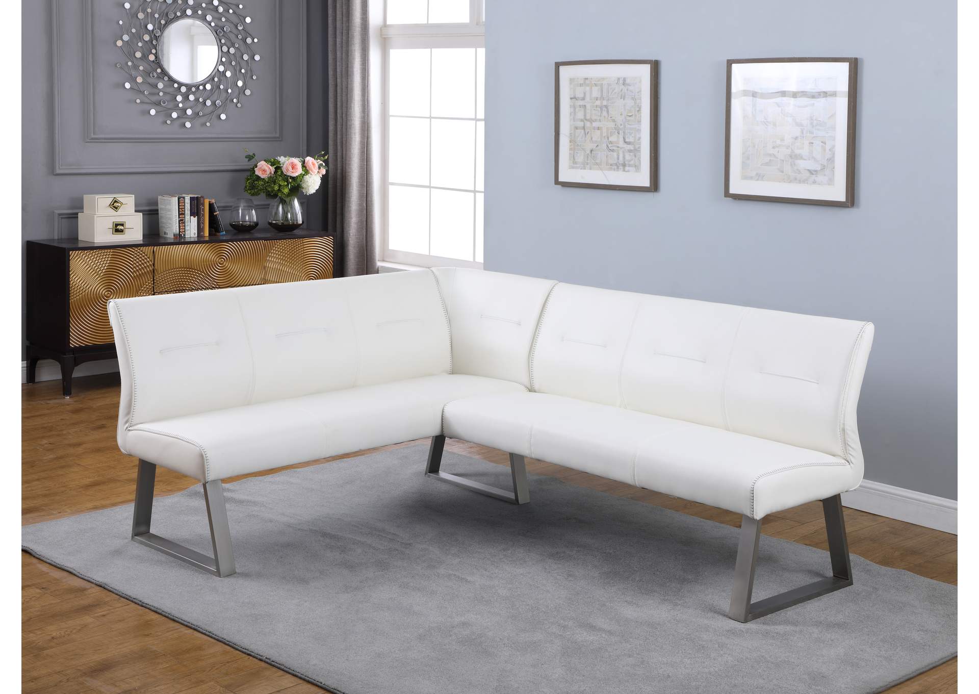 Contemporary Reversible Nook With Highlight Stitching image 4