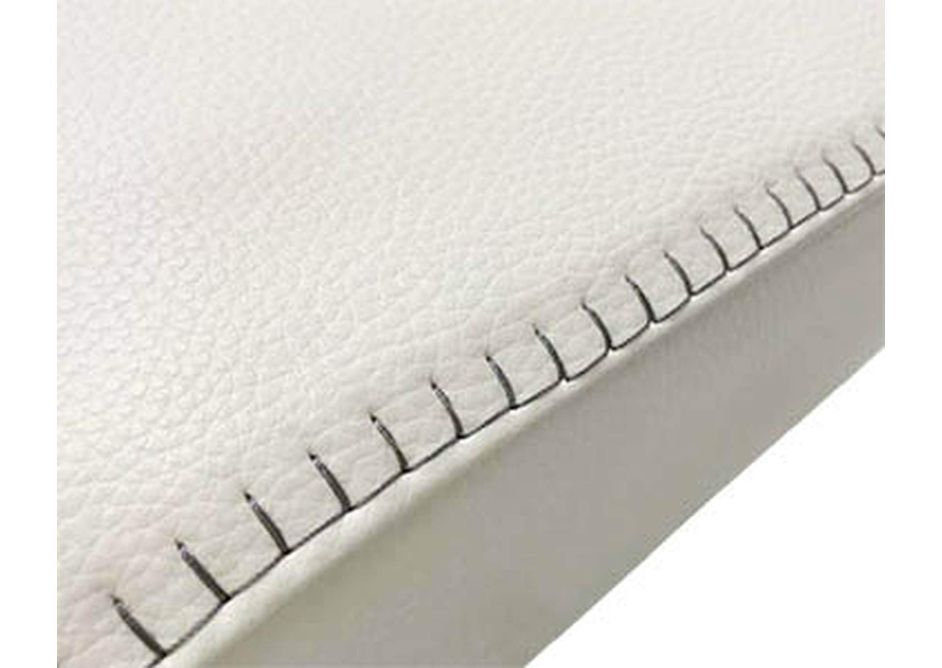 Contemporary Upholstered Bench With Highlight Stitching image 4