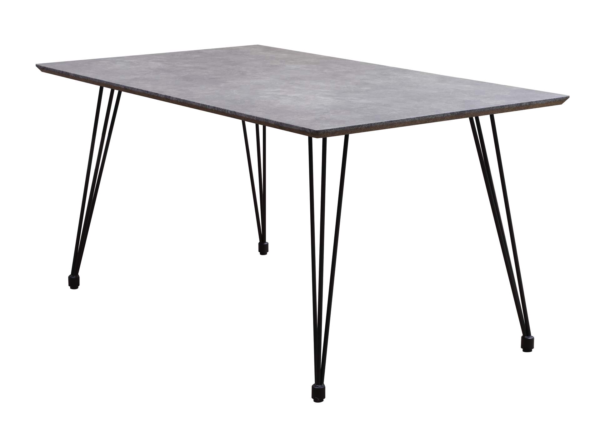 Contemporary Rectangular Dining Table With Laminated Wooden Top image 3