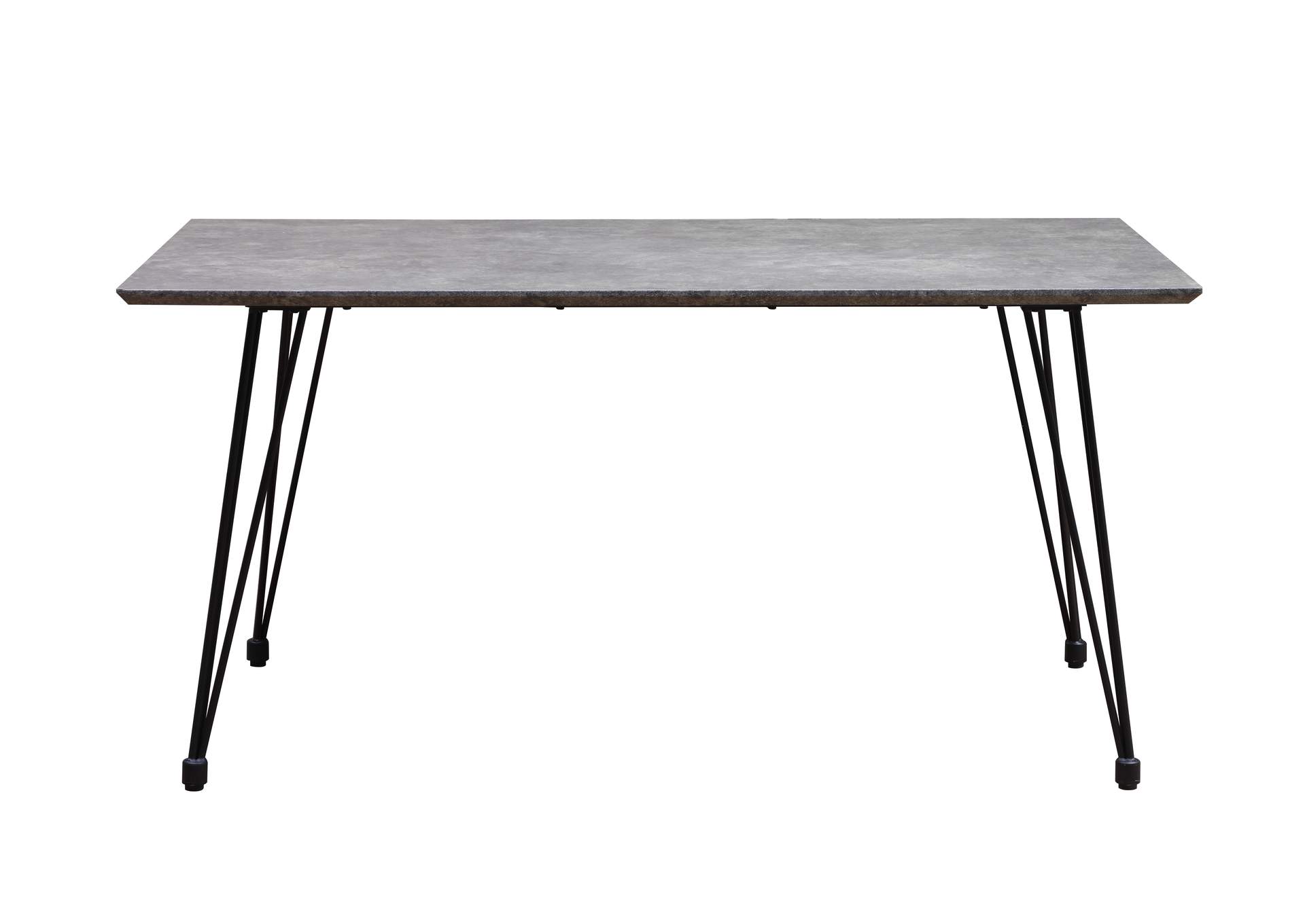 Contemporary Rectangular Dining Table With Laminated Wooden Top image 4