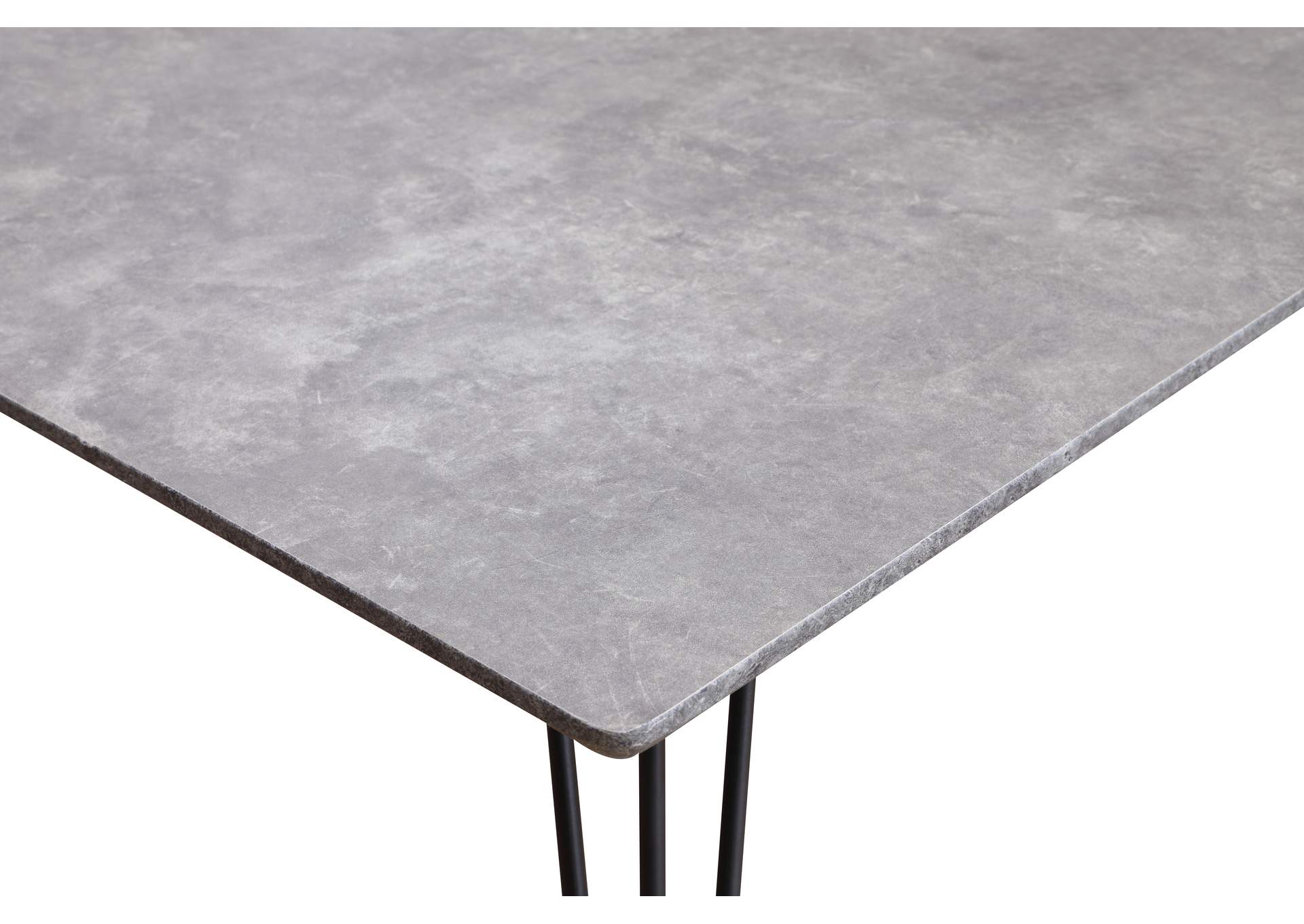 Contemporary Rectangular Dining Table With Laminated Wooden Top image 6