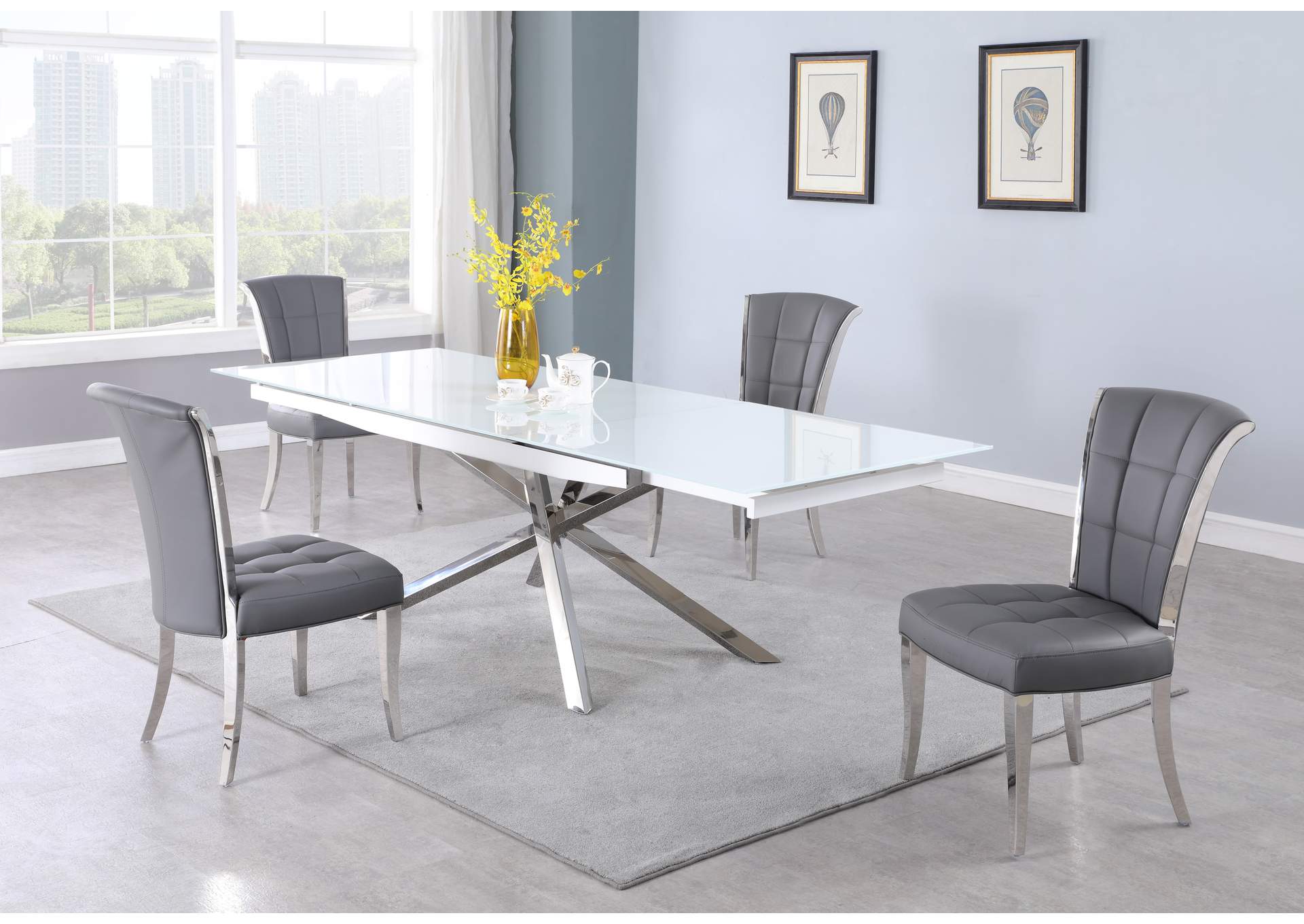 Contemporary Tufted Side Chair image 1