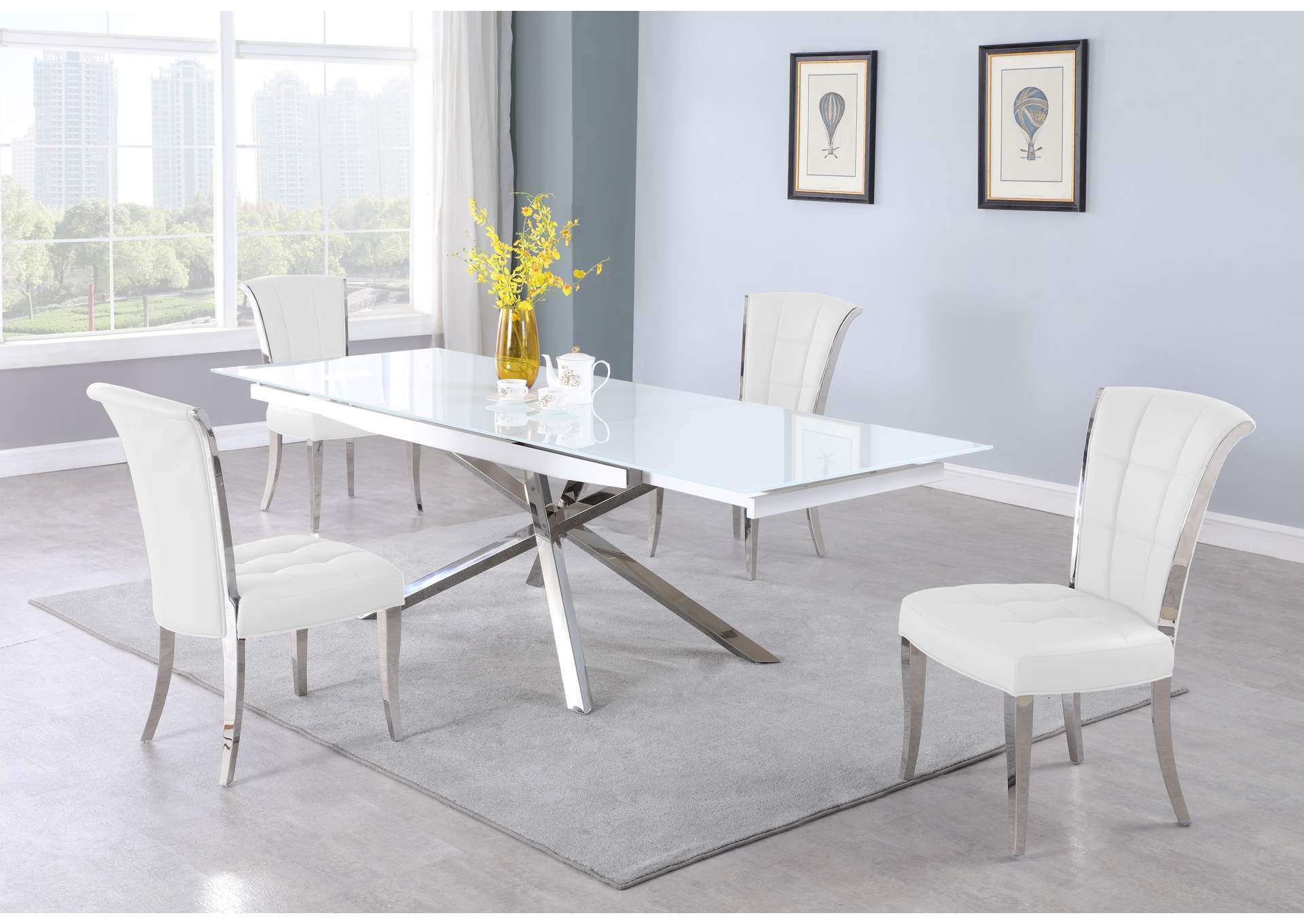 Contemporary Tufted Side Chair image 1