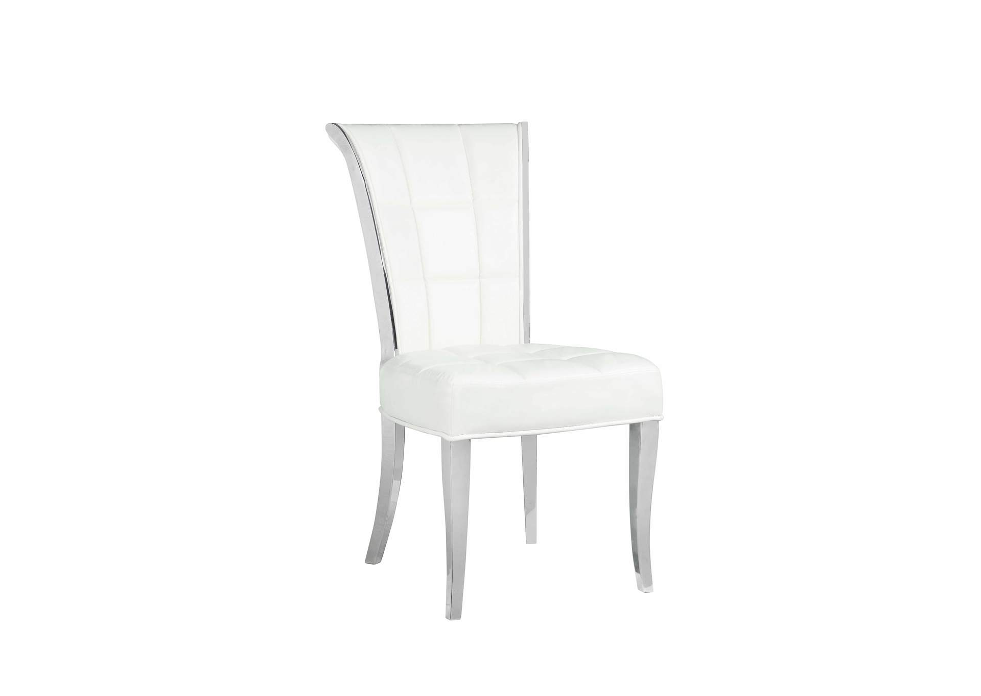 Modern Dining Set With Extendable White Table & White Chairs image 10