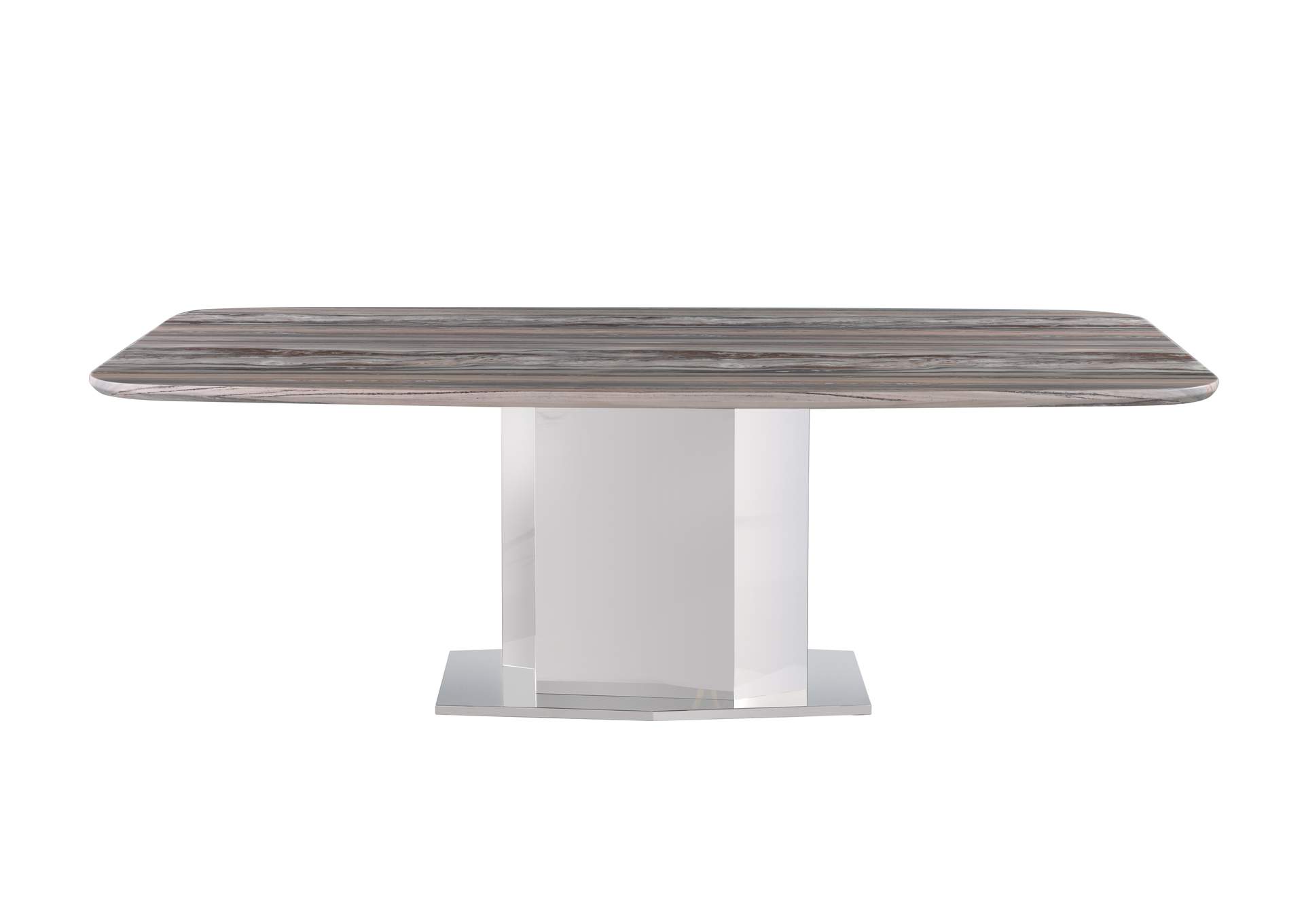 Contemporary Dining Set With Marble Top Table & 4 Chairs image 5