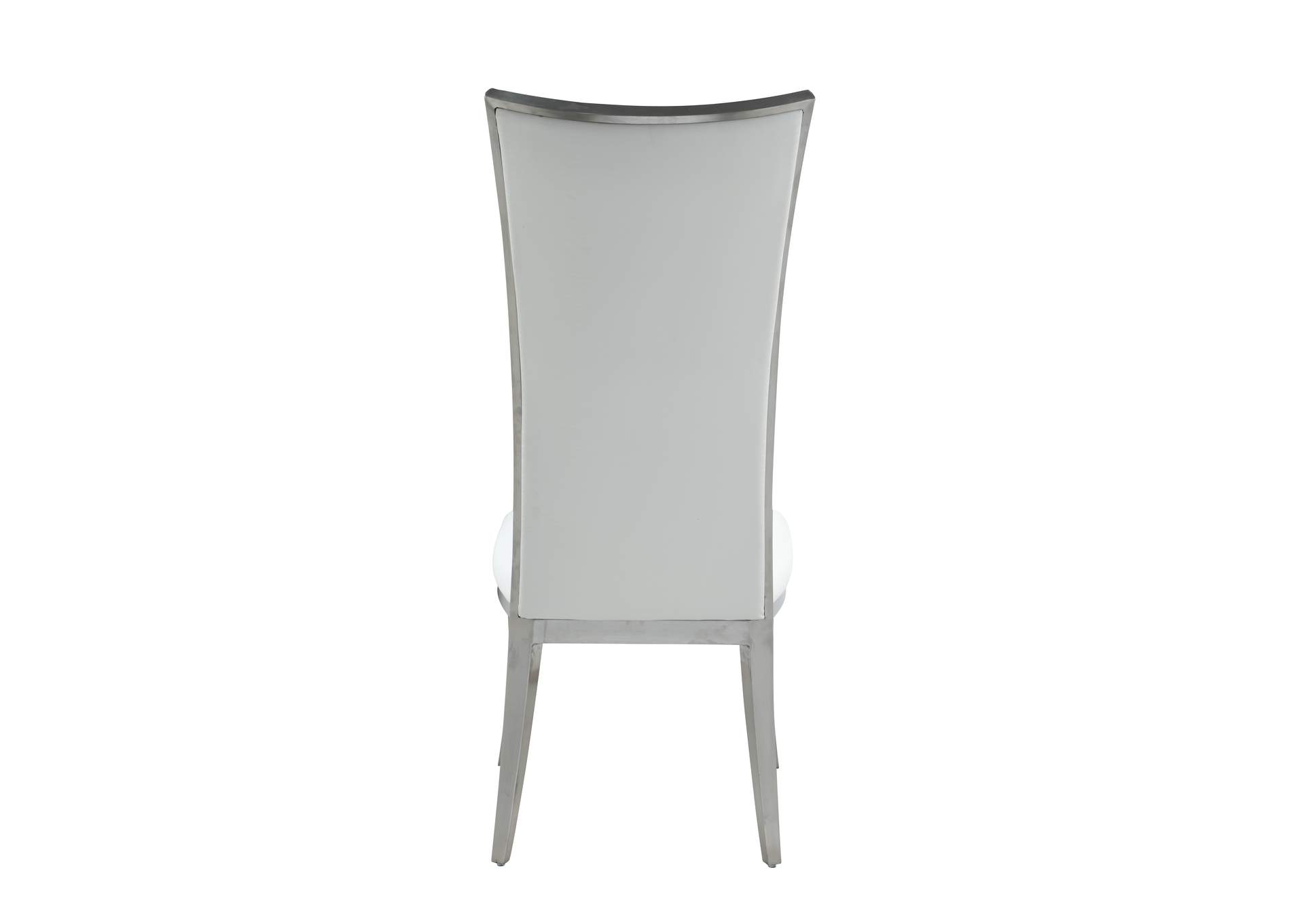 High Back Upholstered Chair With Stainless Steel Frame image 7