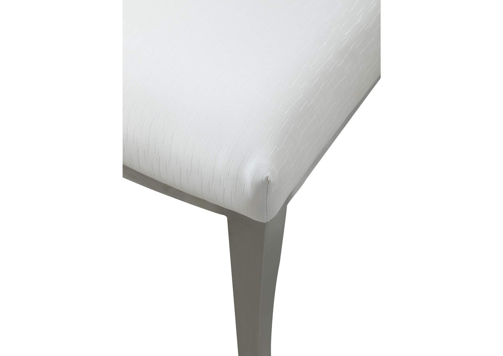 High Back Upholstered Chair With Stainless Steel Frame image 9