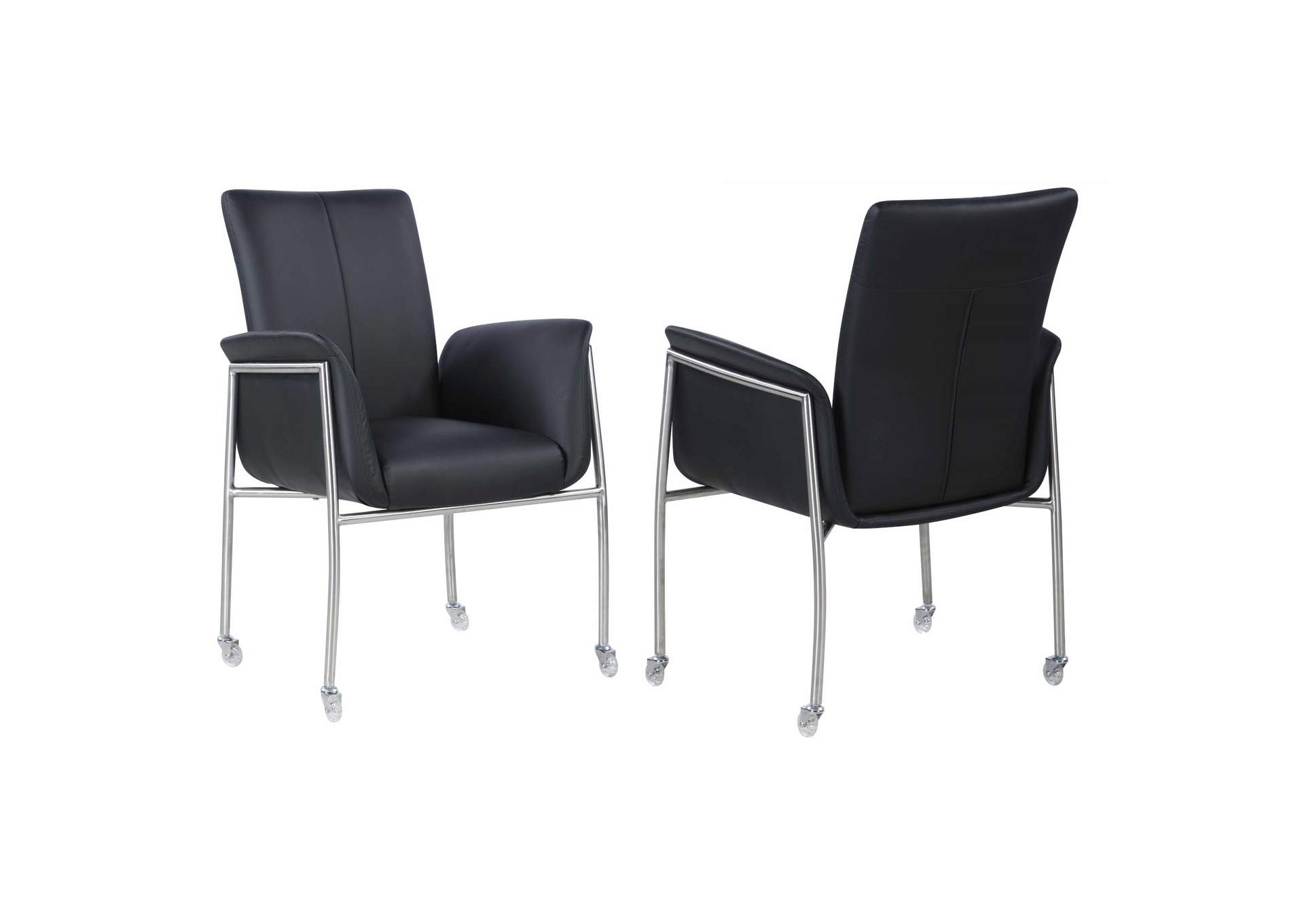 Contemporary Arm Chair With Casters image 3