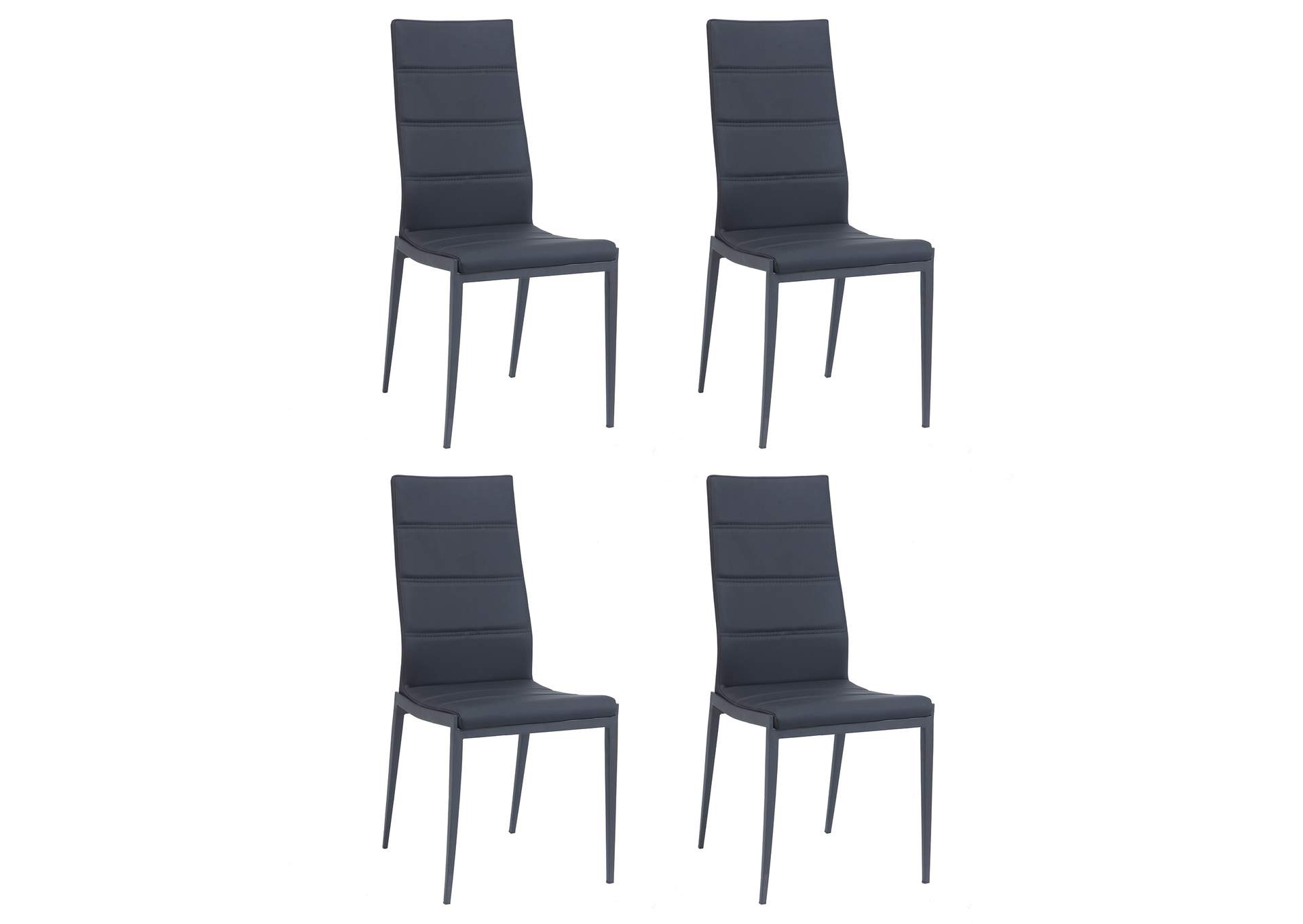 Contemporary Stitched-Back Side Chair image 6