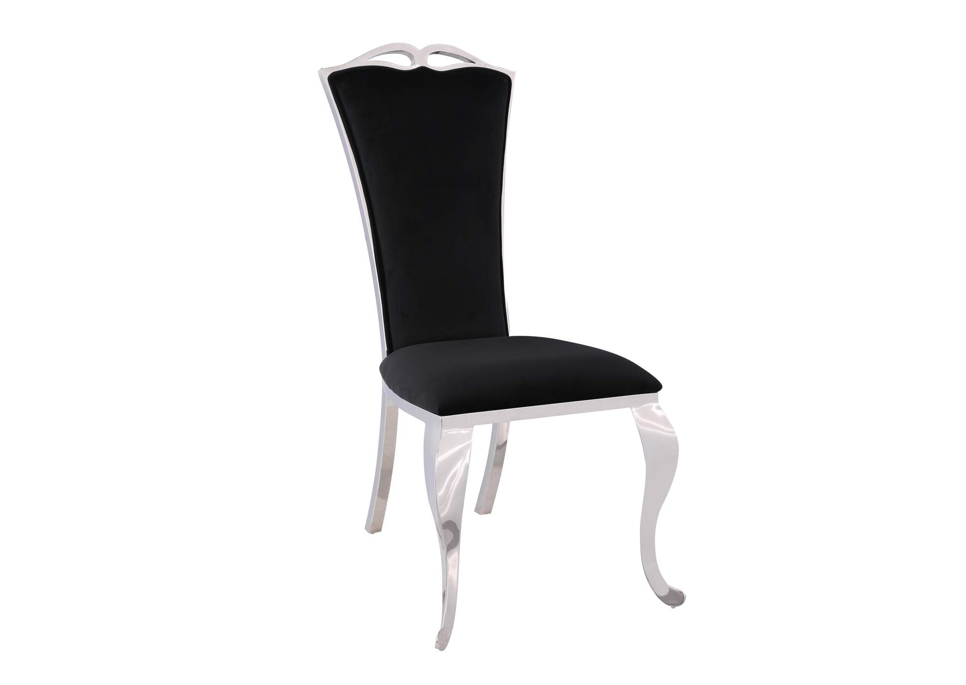 Modern Tall-Back Side Chair With Cabriole Legs image 3