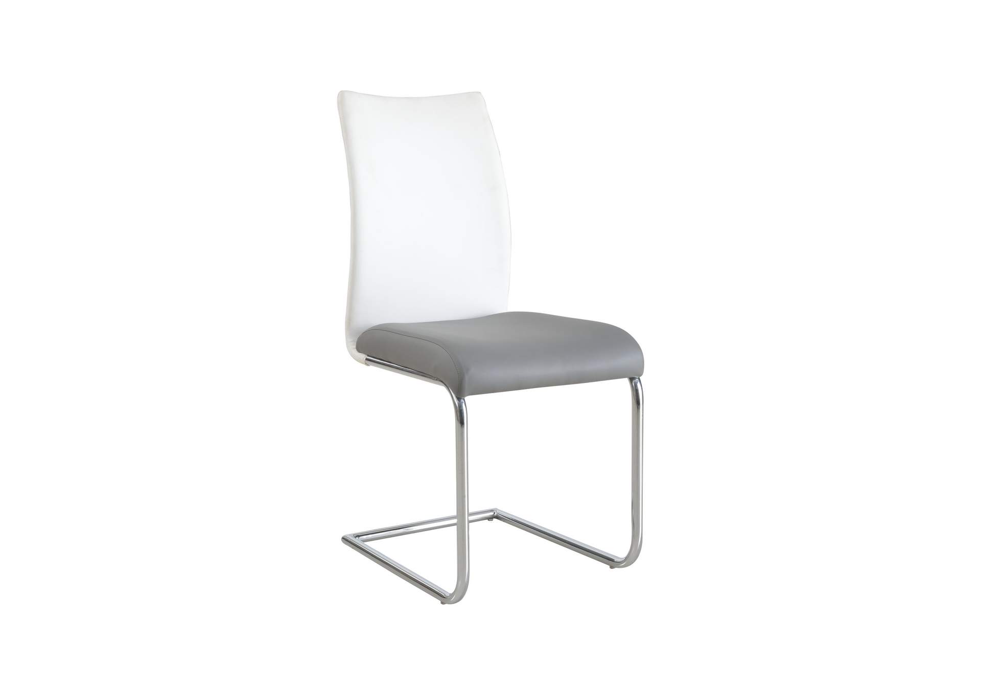 Modern 2-Tone Contour Back Cantilever Side Chair image 3