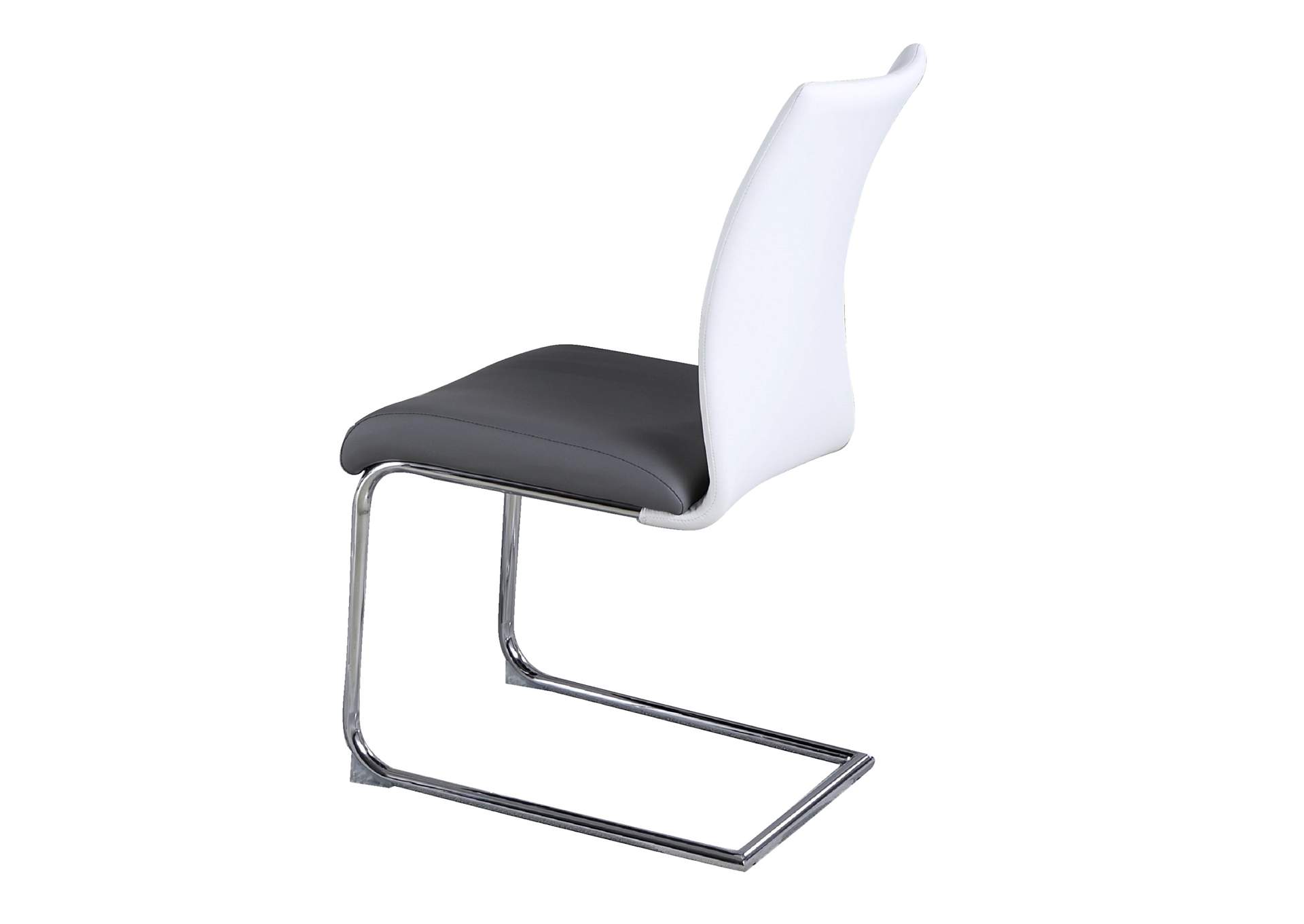 Modern 2-Tone Contour Back Cantilever Side Chair image 4