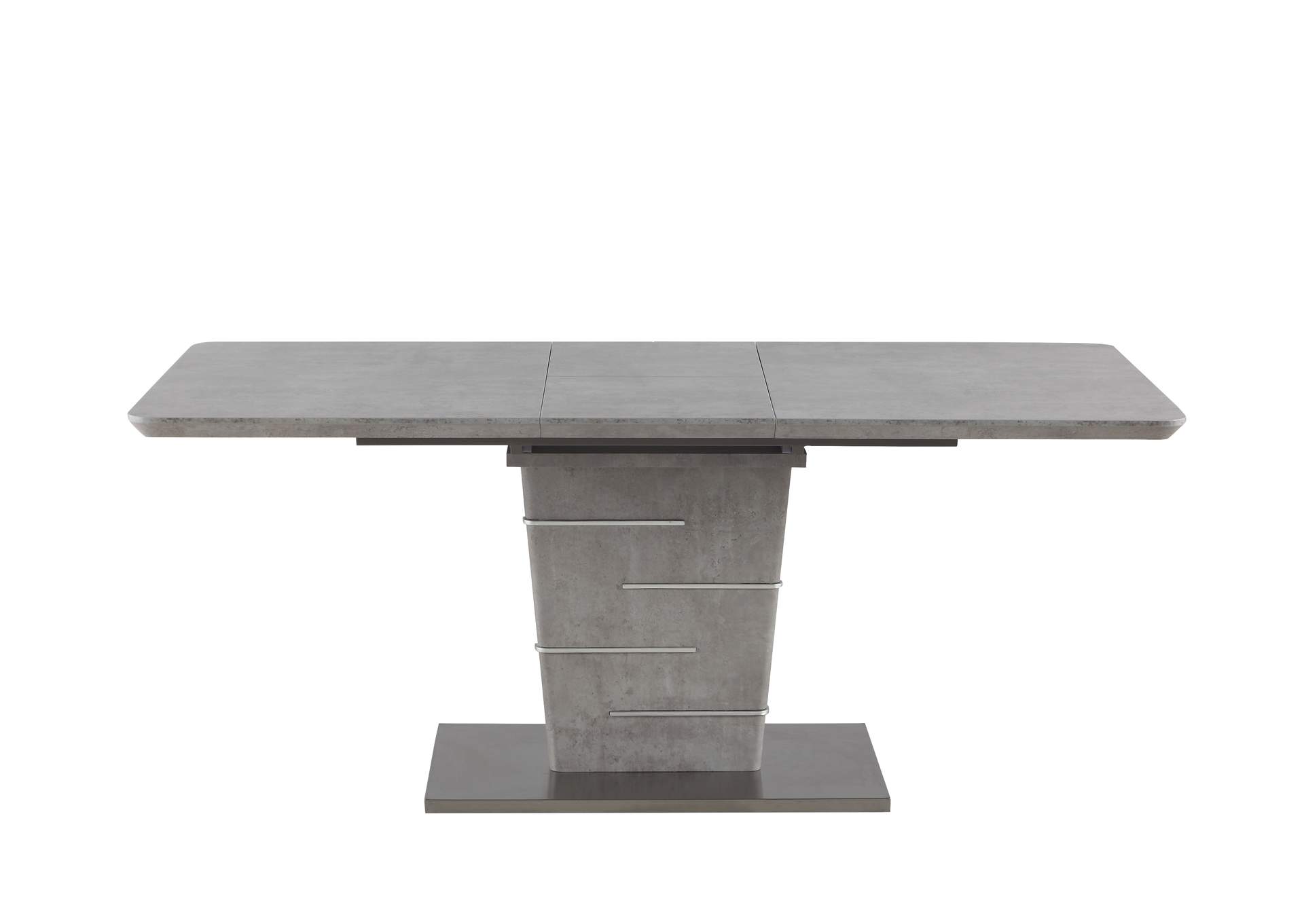 Concrete Veneer Top Dining Table With Butterfly Extension image 7