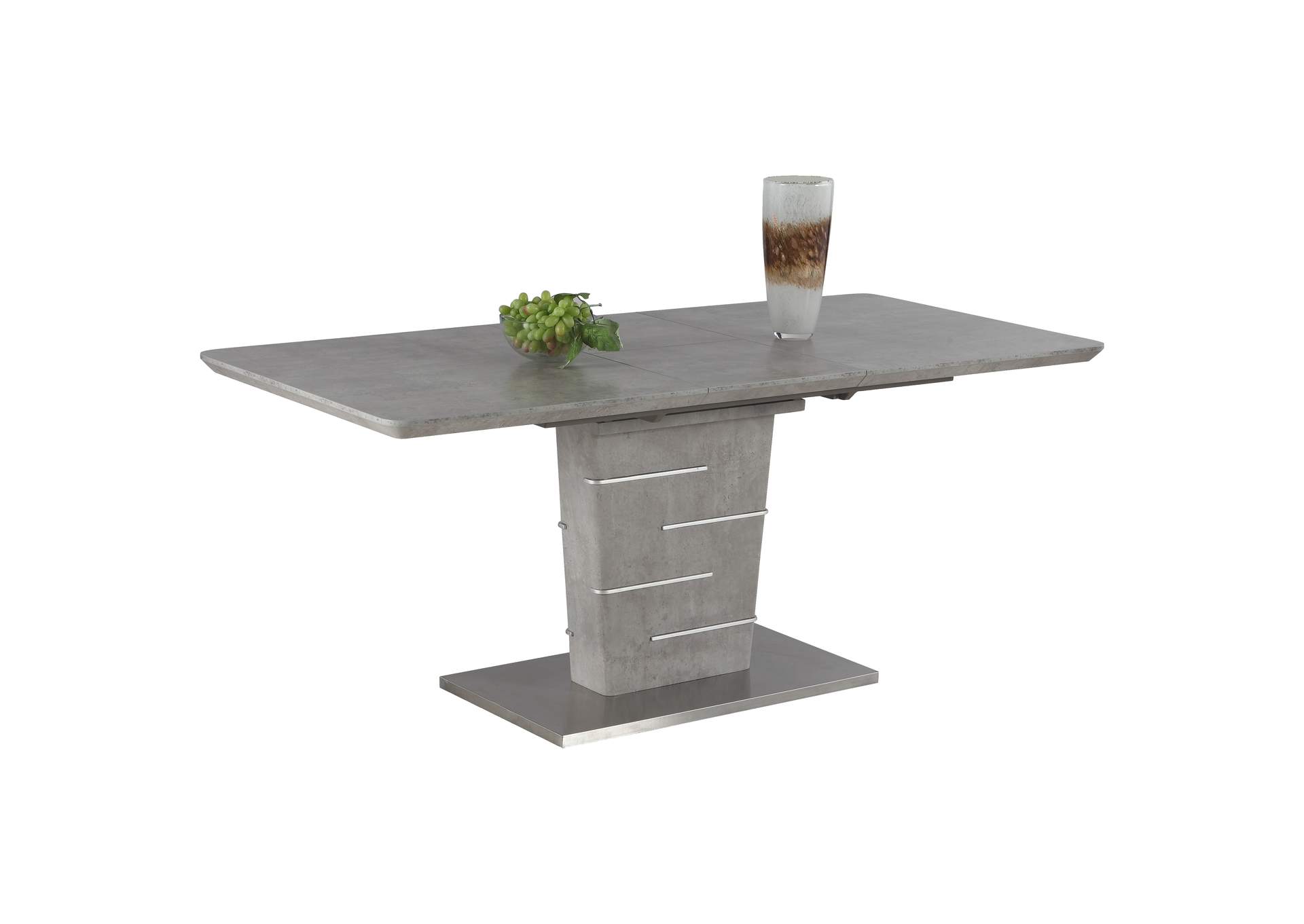 Concrete Veneer Top Dining Table With Butterfly Extension image 4