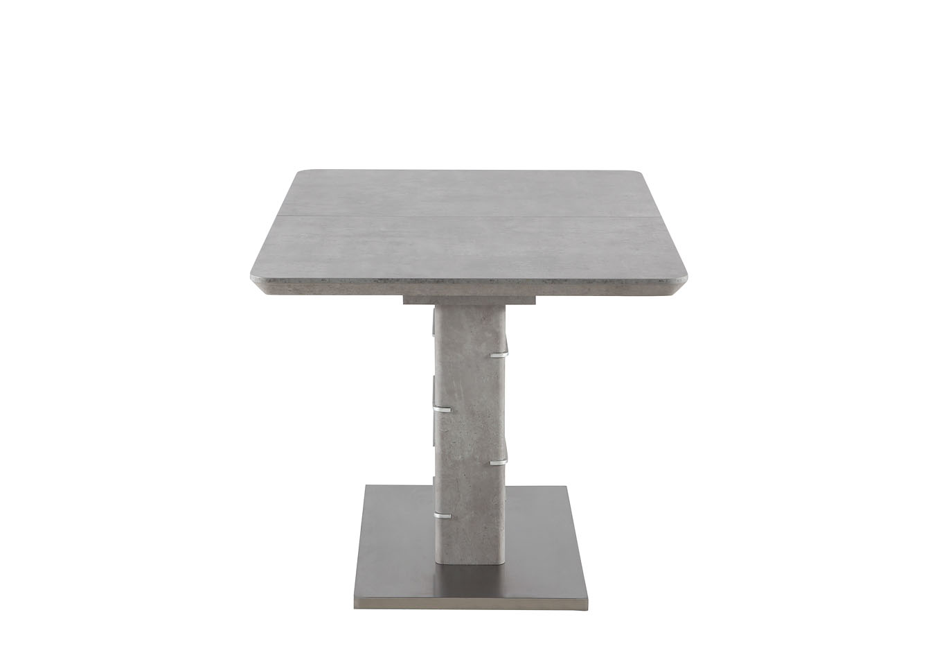Concrete Veneer Top Dining Table With Butterfly Extension image 8