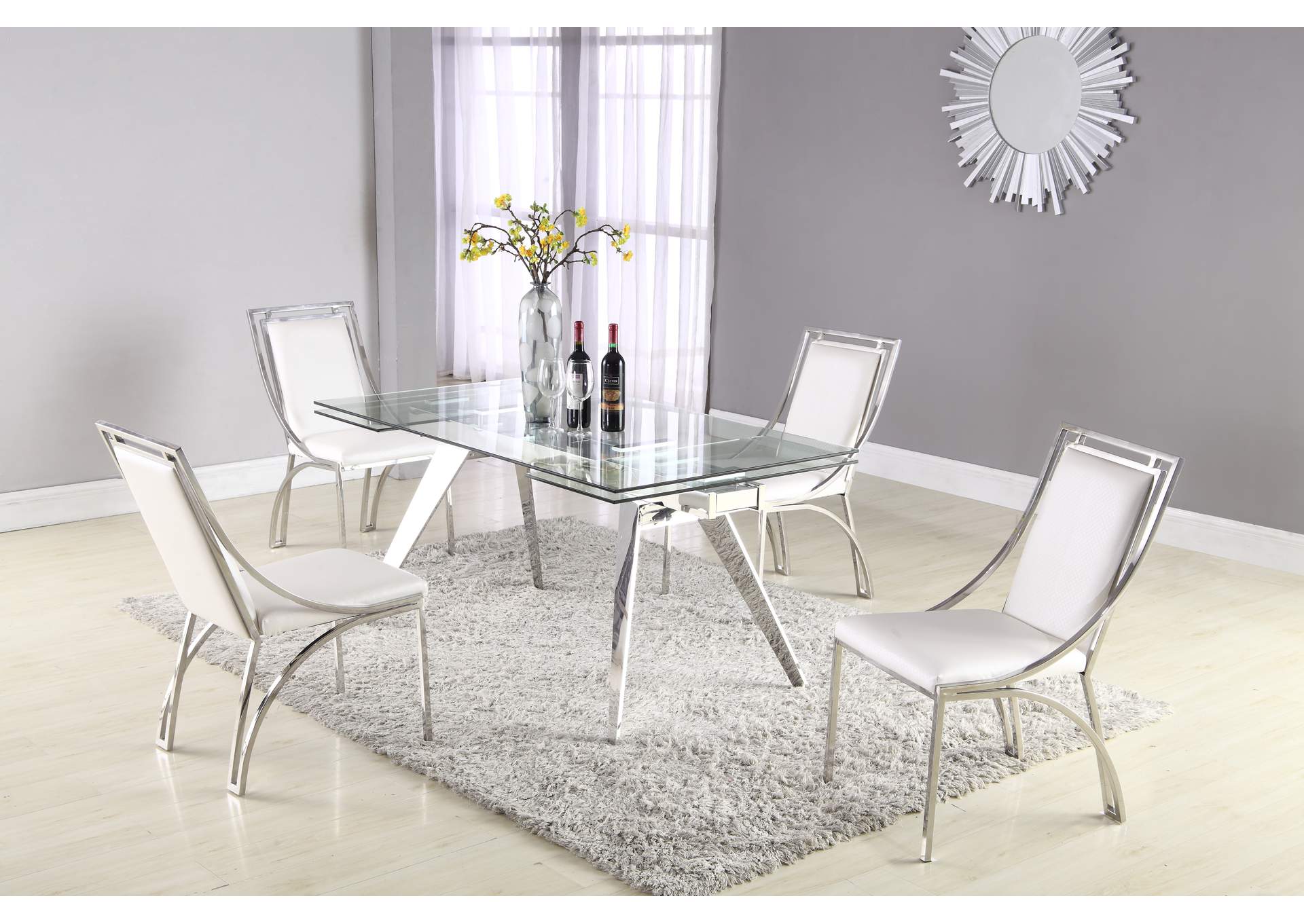 Contemporary Open Frame Side Chair image 1