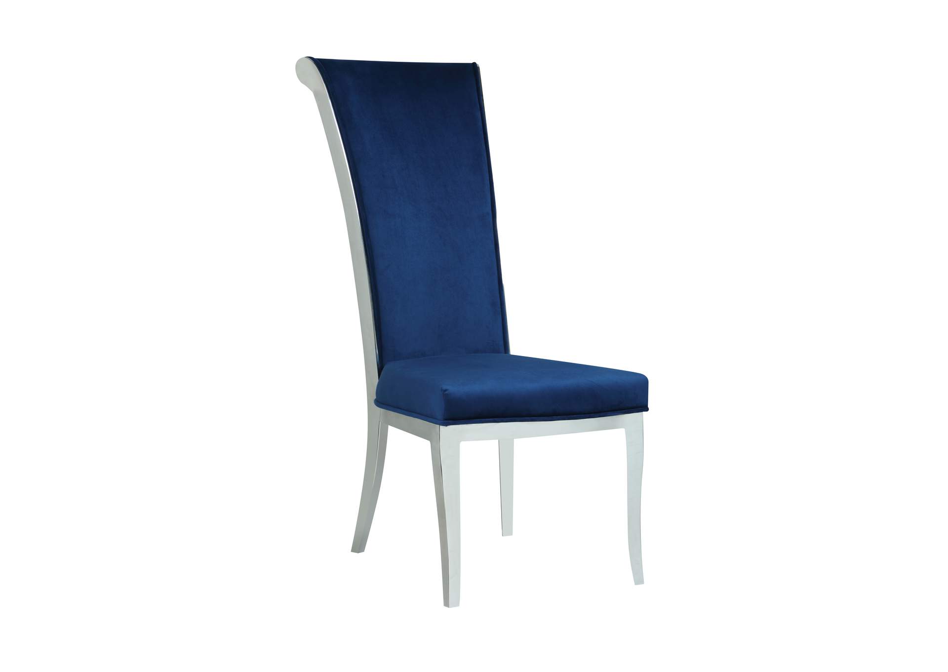 Contemporary Tall Roll Back Side Chair image 1