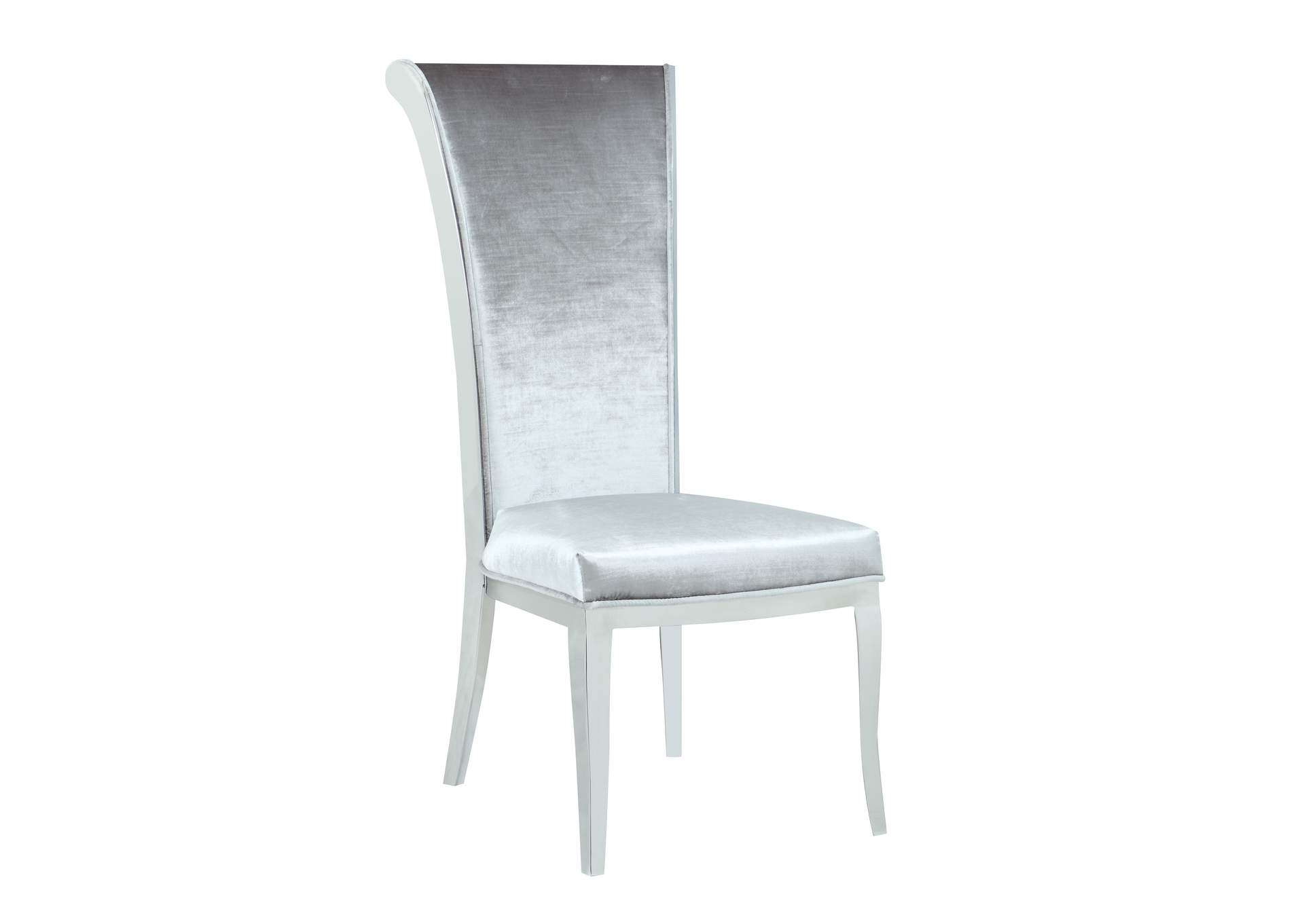 Contemporary Tall Roll Back Side Chair image 3