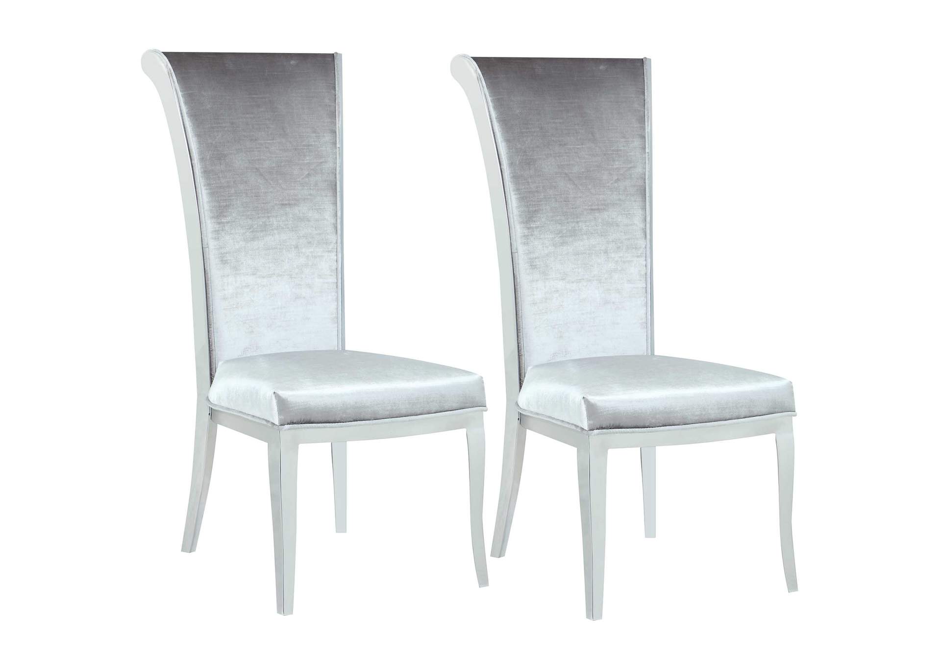 Contemporary Tall Roll Back Side Chair image 9