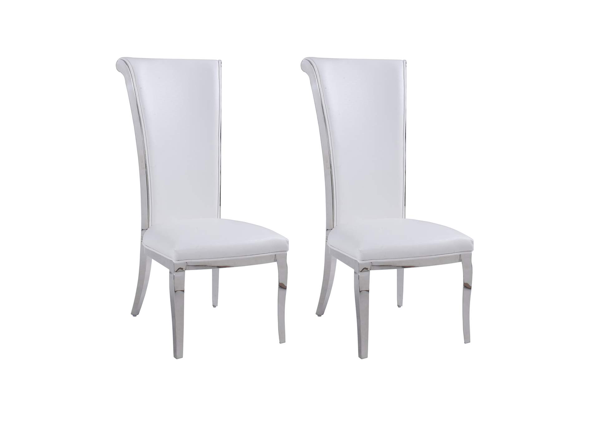 Contemporary Tall Roll Back Side Chair image 5