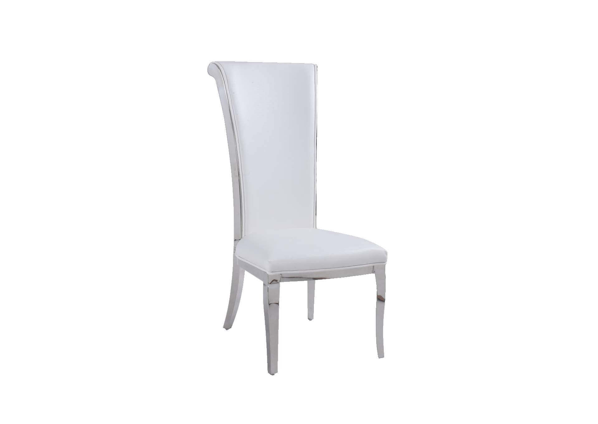 Contemporary Tall Roll Back Side Chair image 3