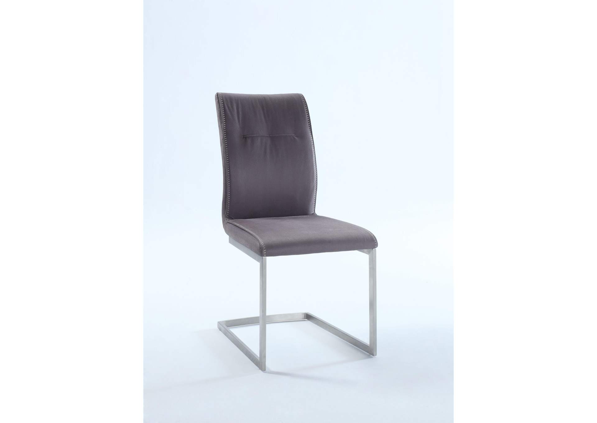 Contemporary Cantilever Side Chair With Highlight Stitching image 1