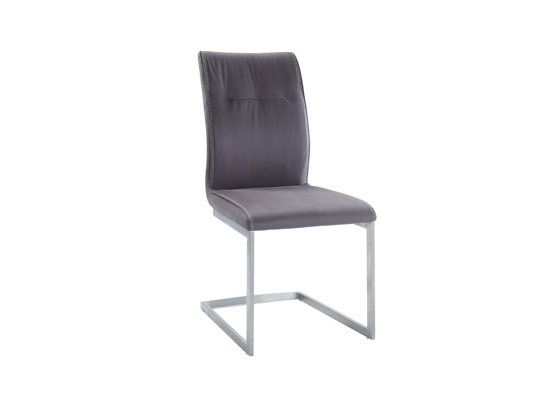 Contemporary Cantilever Side Chair With Highlight Stitching image 3