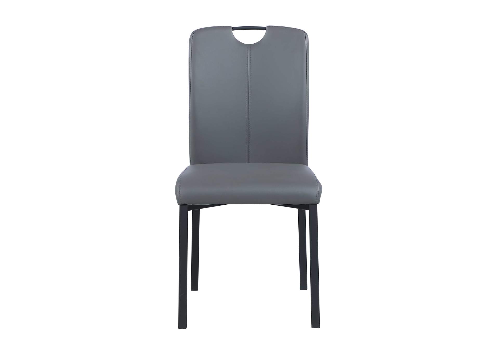 Contemporary Handle Back Side Chair With Metal Legs image 7