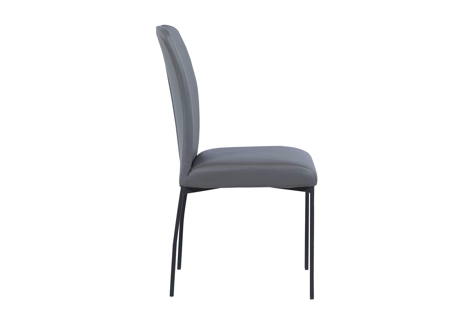 Contemporary Handle Back Side Chair With Metal Legs image 5