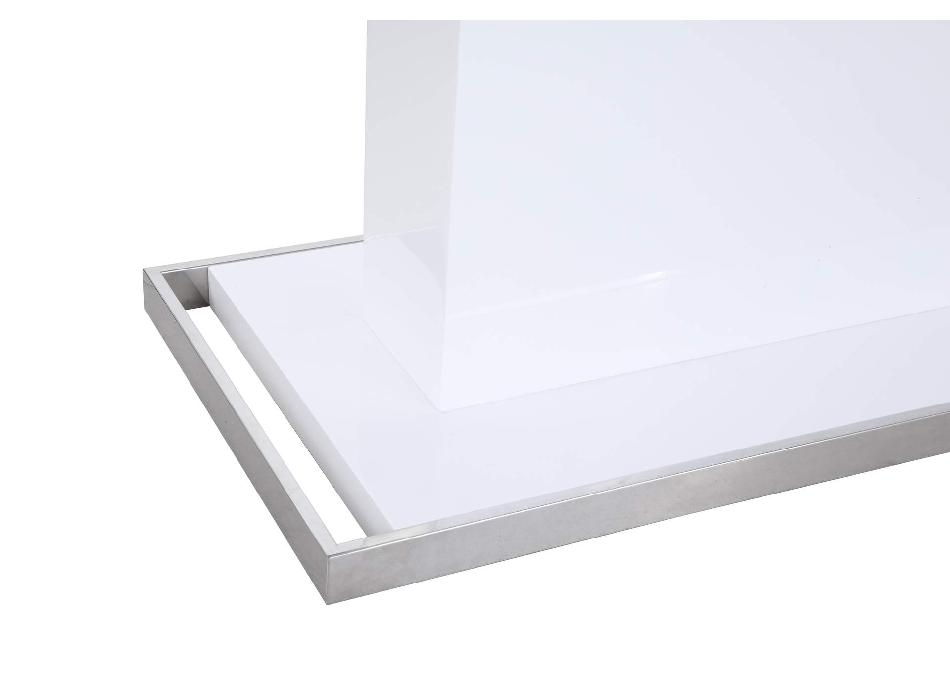 Modern Extendable Gloss White Dining Table image 6