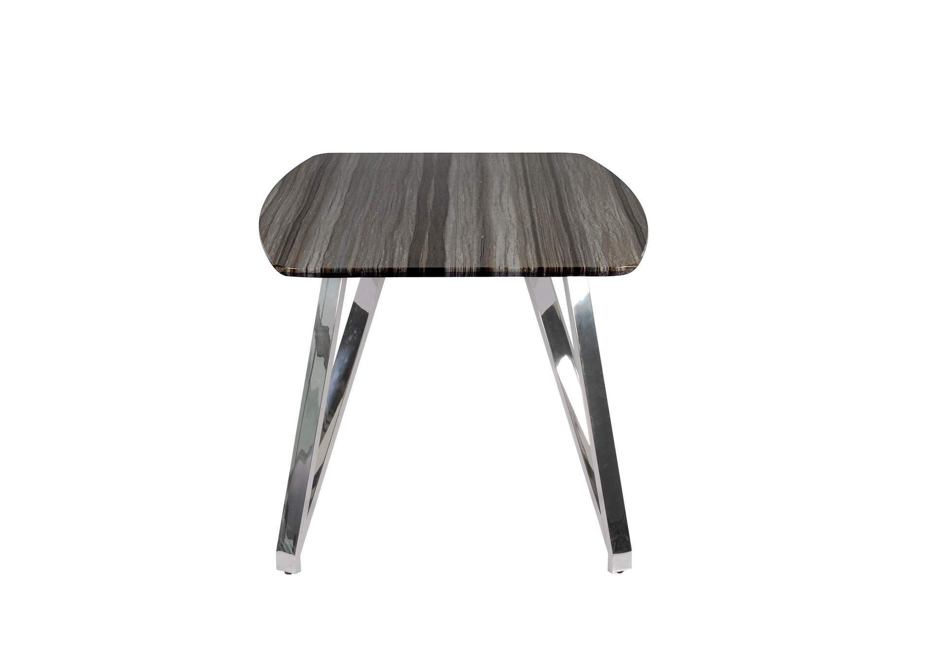Contemporary Dining Table With Marbleized Top image 5