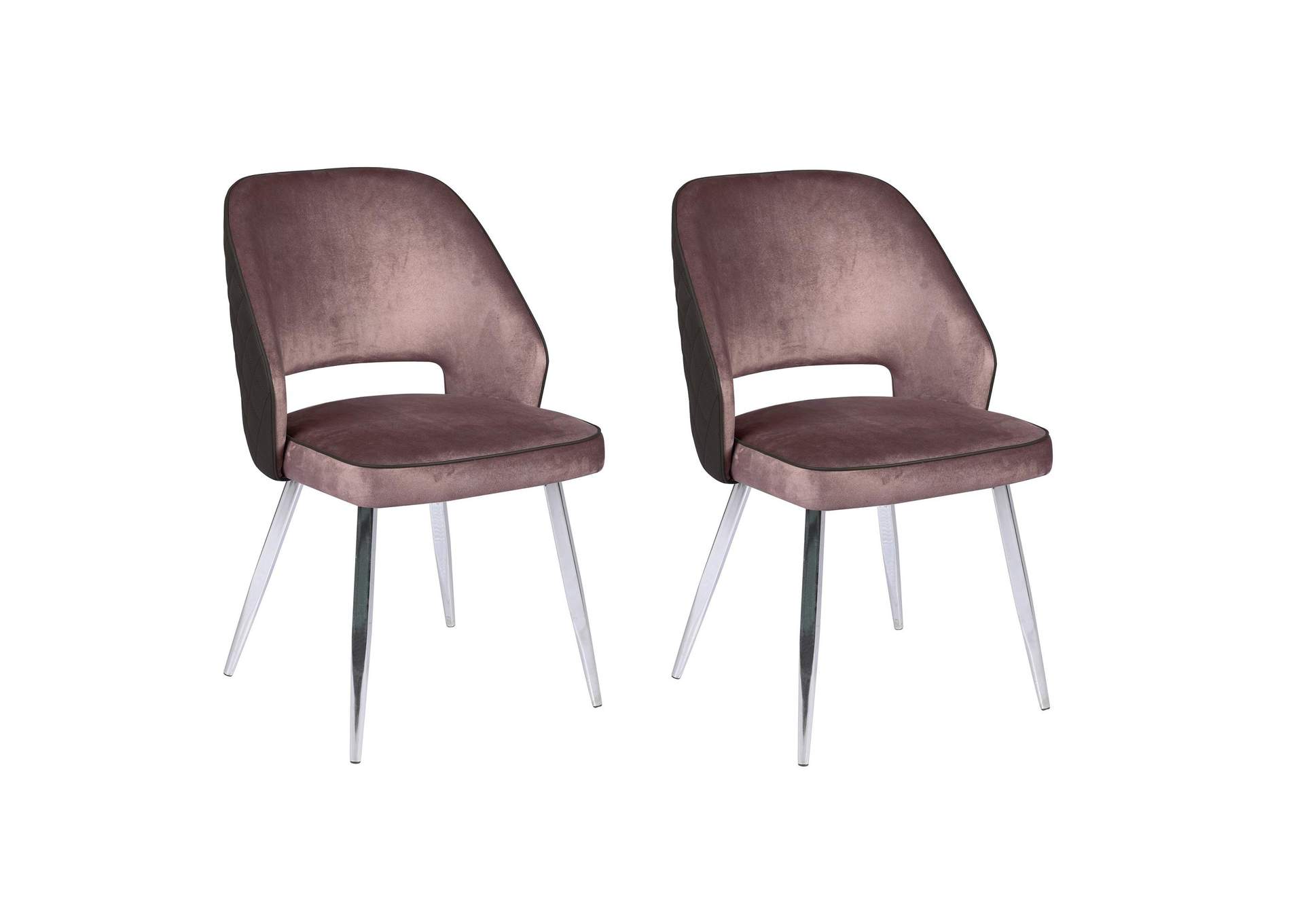 Contemporary 2-Tone Open Back 2-Tone Side Chair image 3