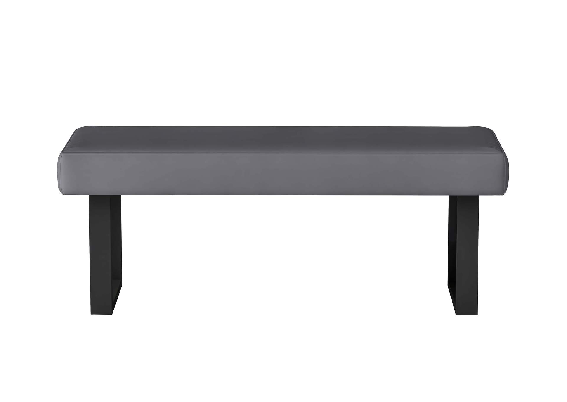 Upholstered Bench With Steel Legs image 4