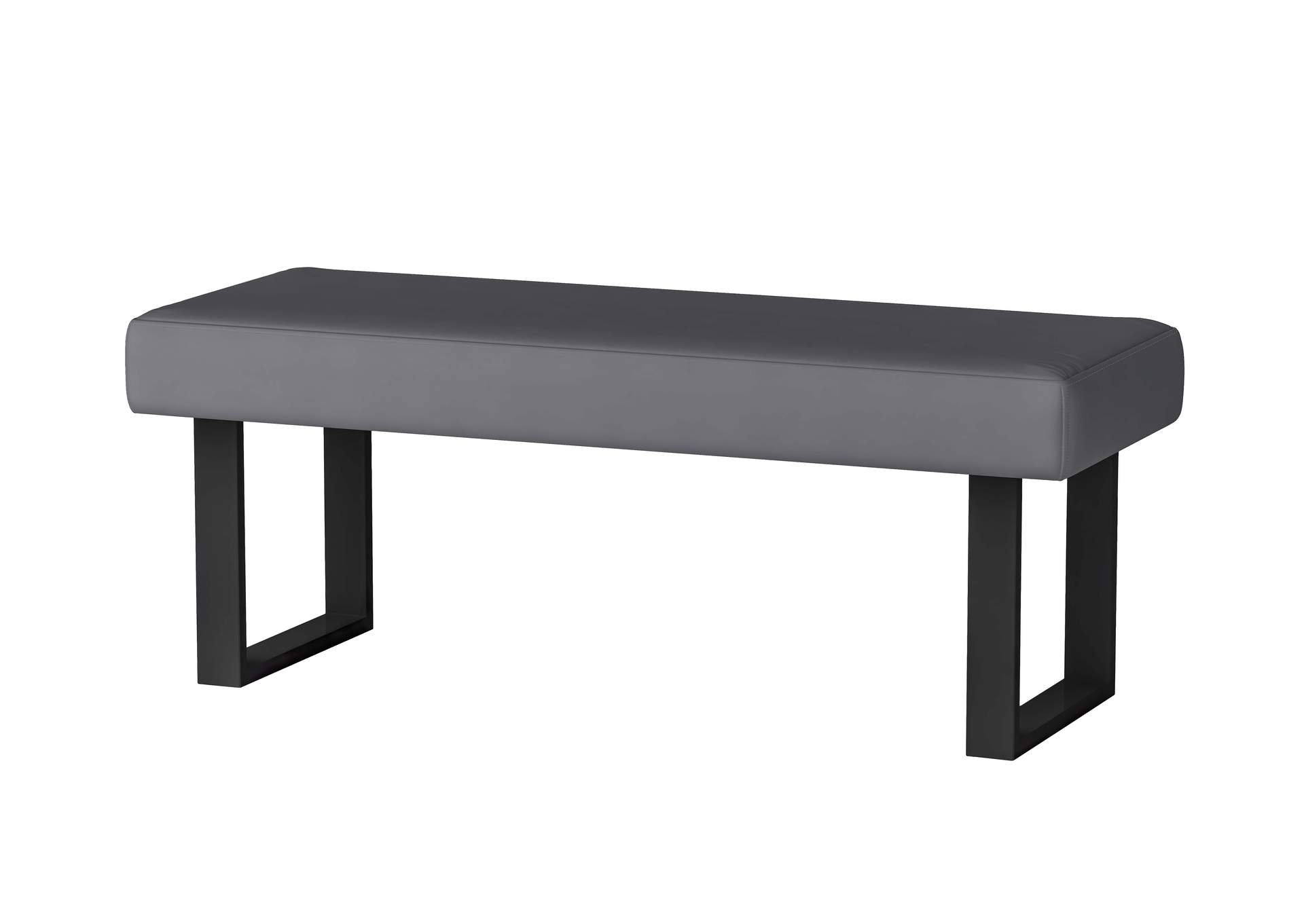 Upholstered Bench With Steel Legs image 3