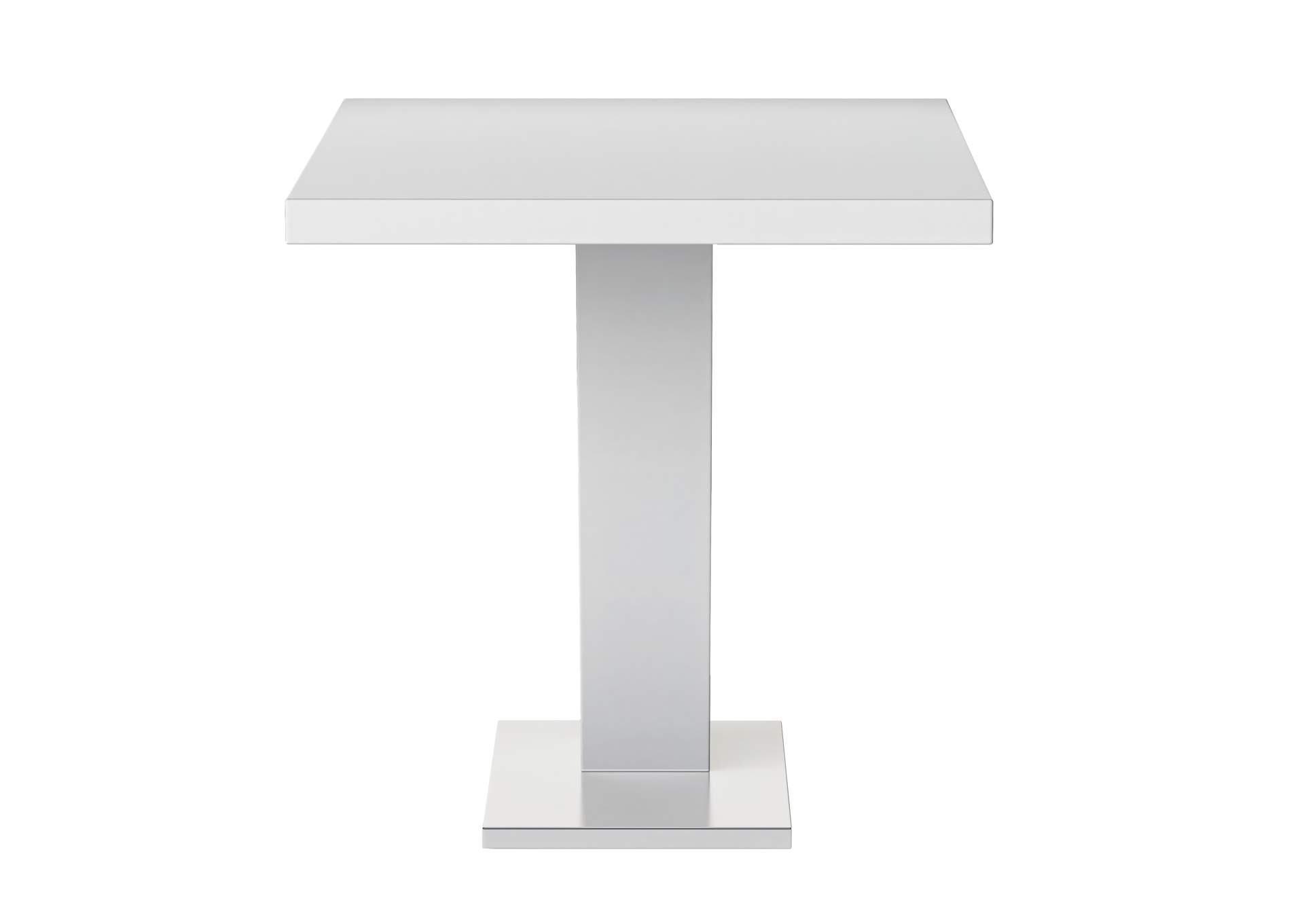 Contemporary Dining Table With White Gloss Top & Y-Shaped Pedestal image 5