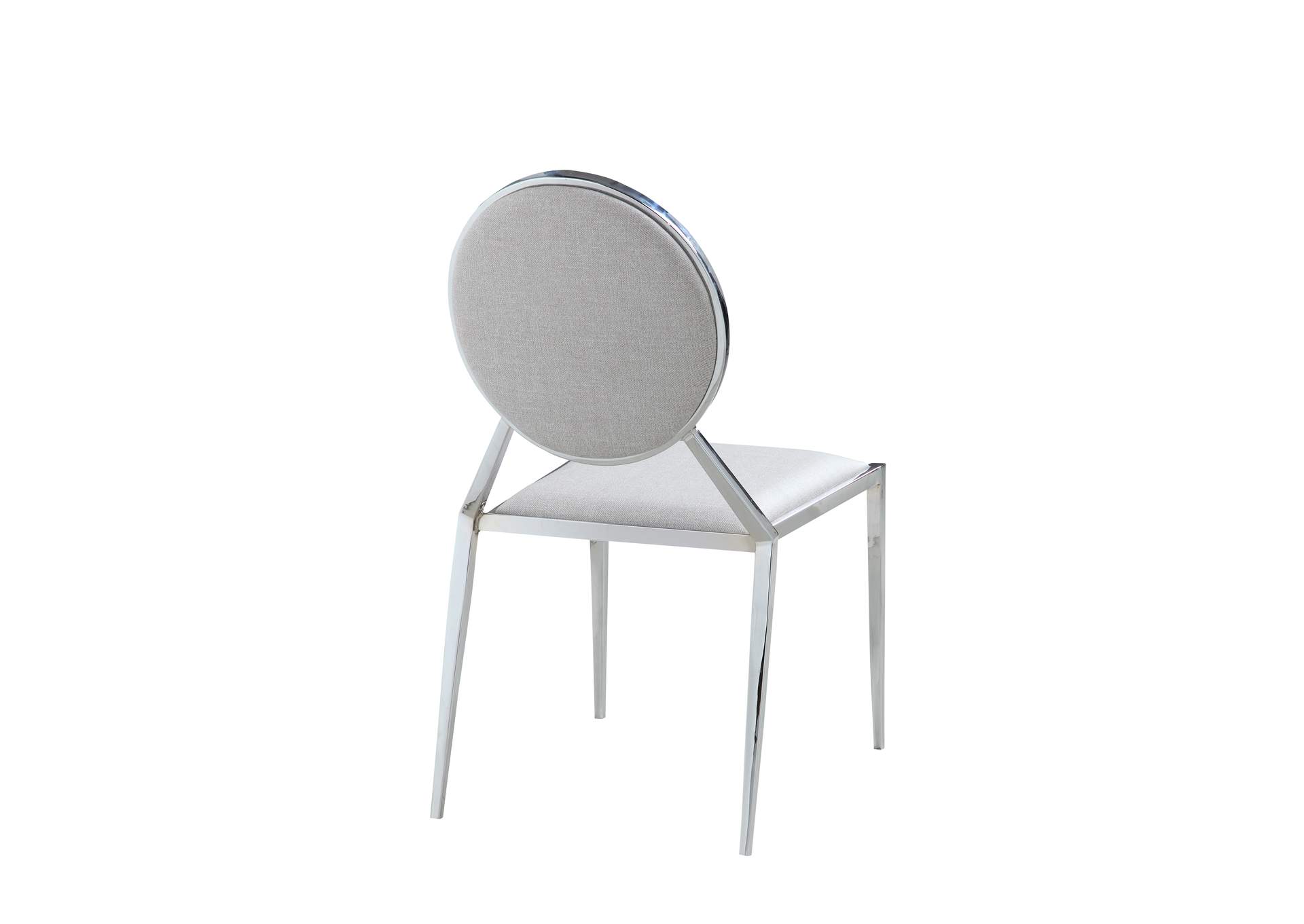 Contemporary Dining Set With Glass Table & Upholstered Chairs image 10