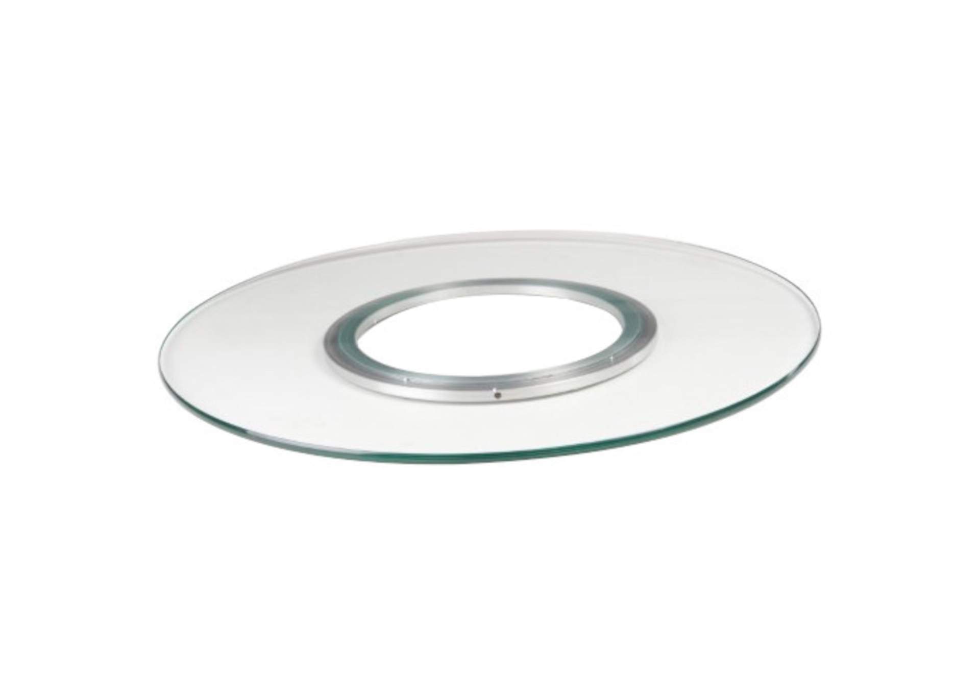 24” Round Clear Glass Lazy Susan image 3