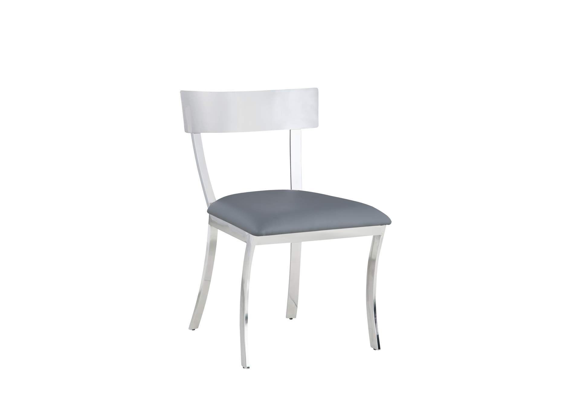 Contemporary Curved-Back Side Chair image 1