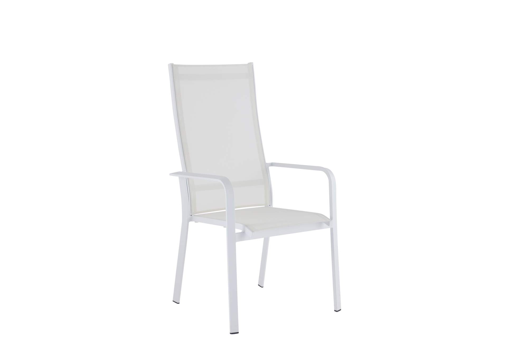 Contemporary High Back Outdoor Chair With Sling Seat image 3