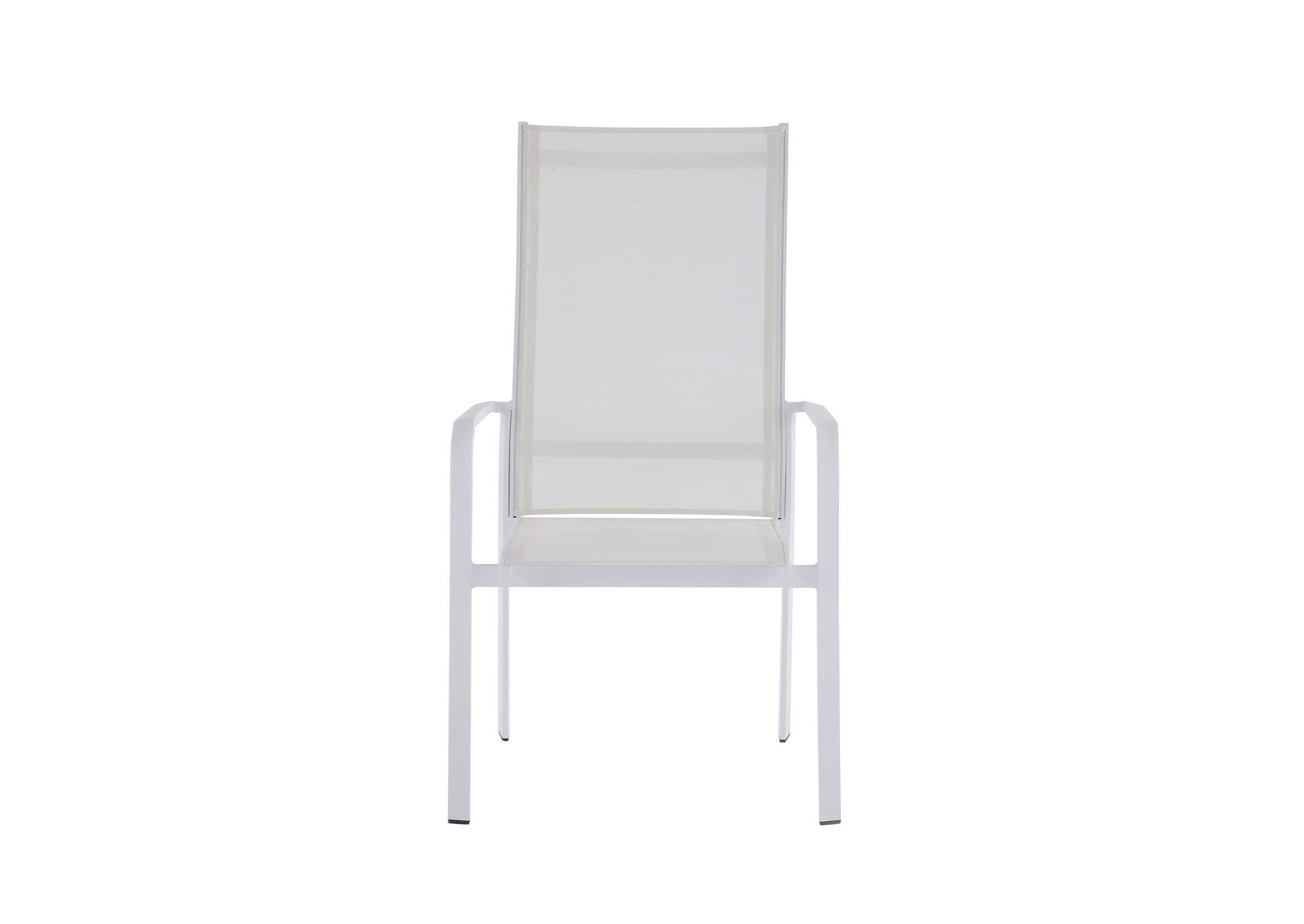 Contemporary High Back Outdoor Chair With Sling Seat image 5
