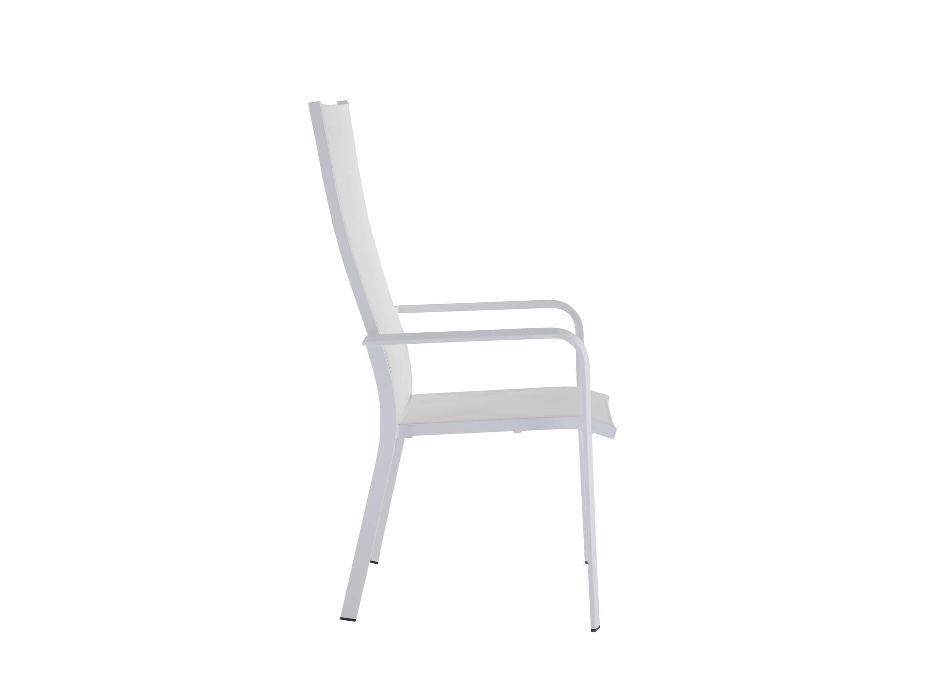 Contemporary High Back Outdoor Chair With Sling Seat image 7