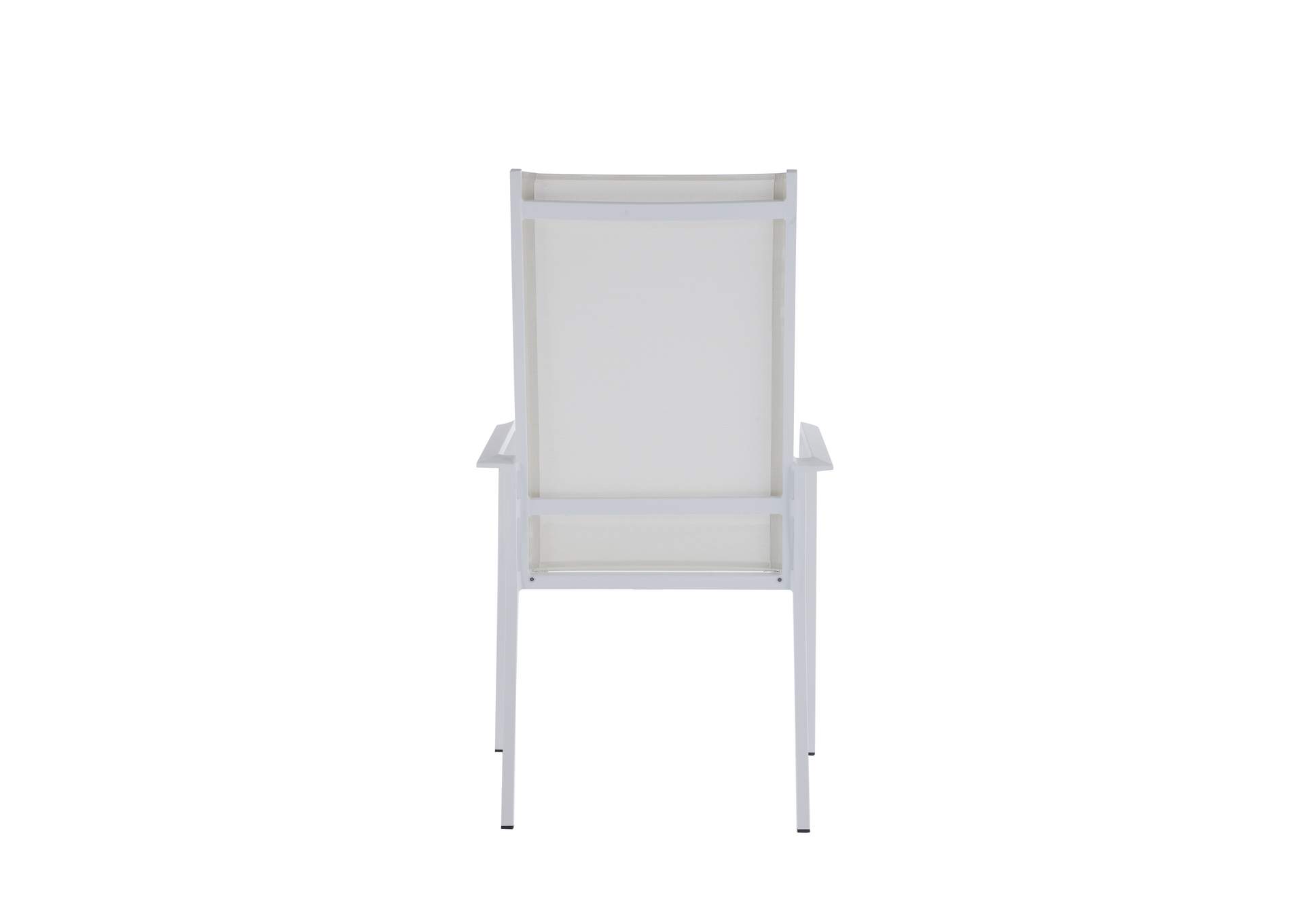 Contemporary High Back Outdoor Chair With Sling Seat image 6