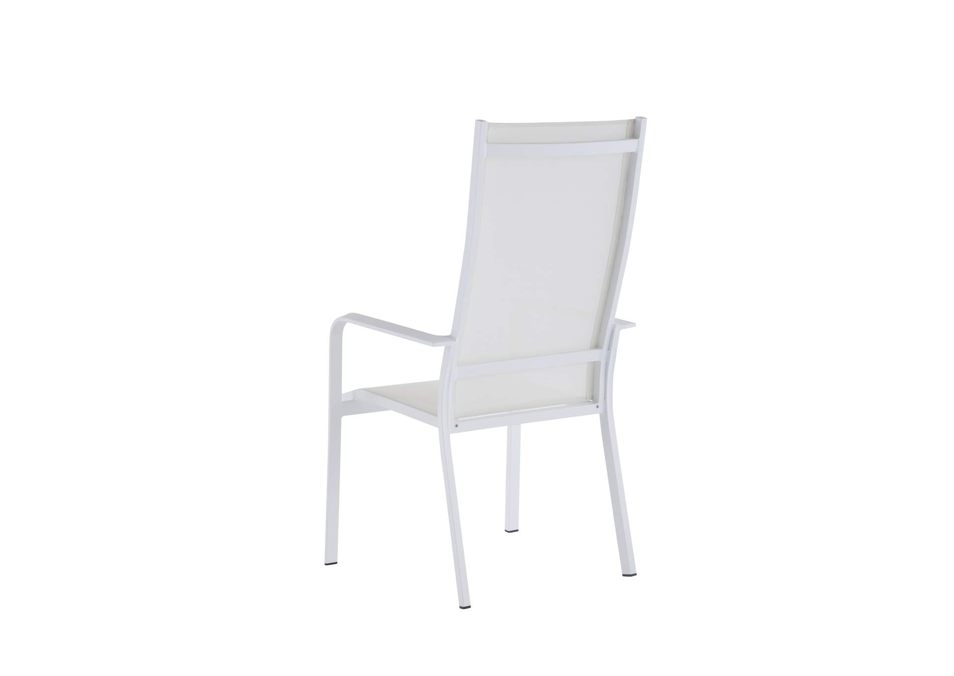 Contemporary High Back Outdoor Chair With Sling Seat image 4