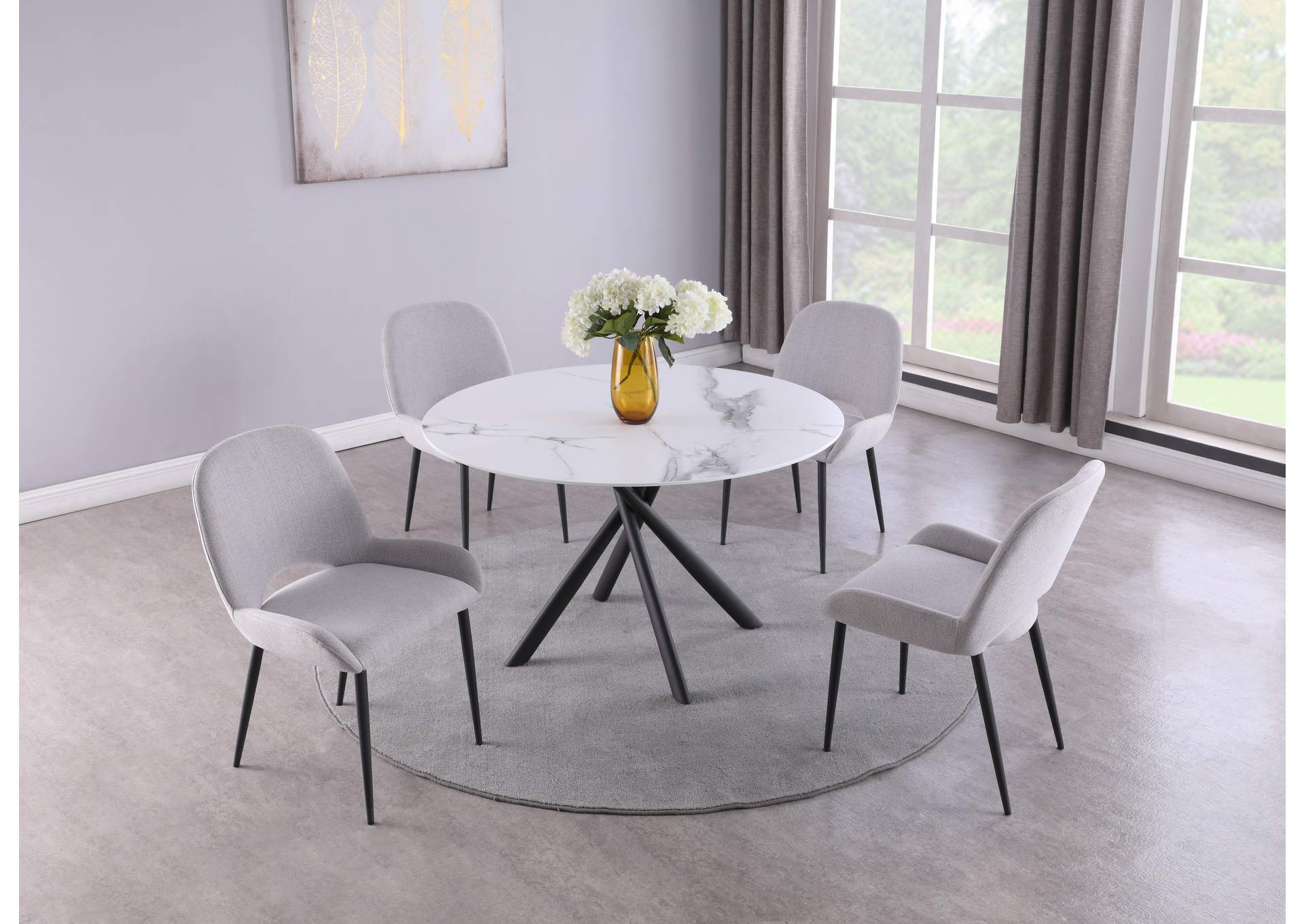 Contemporary Side Chair With Bucket Seat image 1