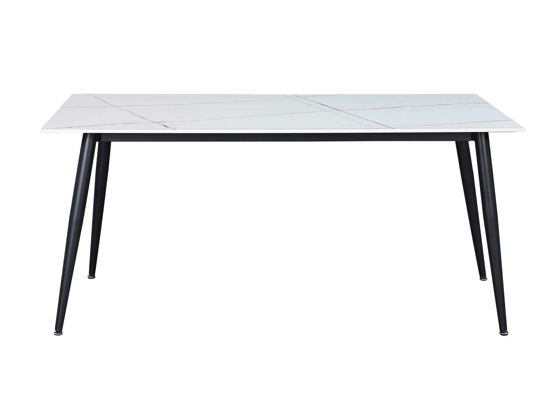 Contemporary Dining Set With Ceramic Top & 4 Chairs image 4